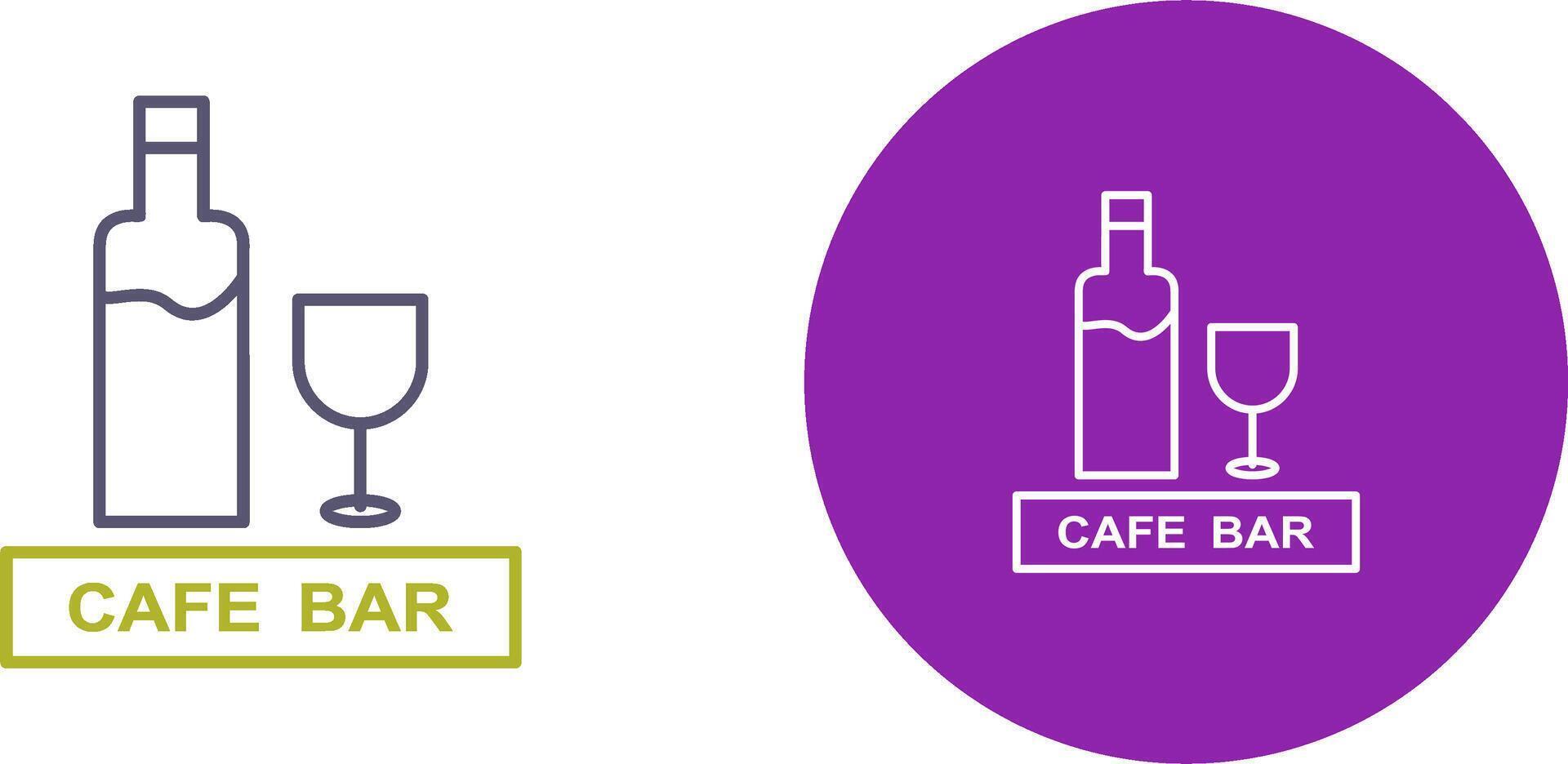 Unique Drinks Cafe Icon Design vector