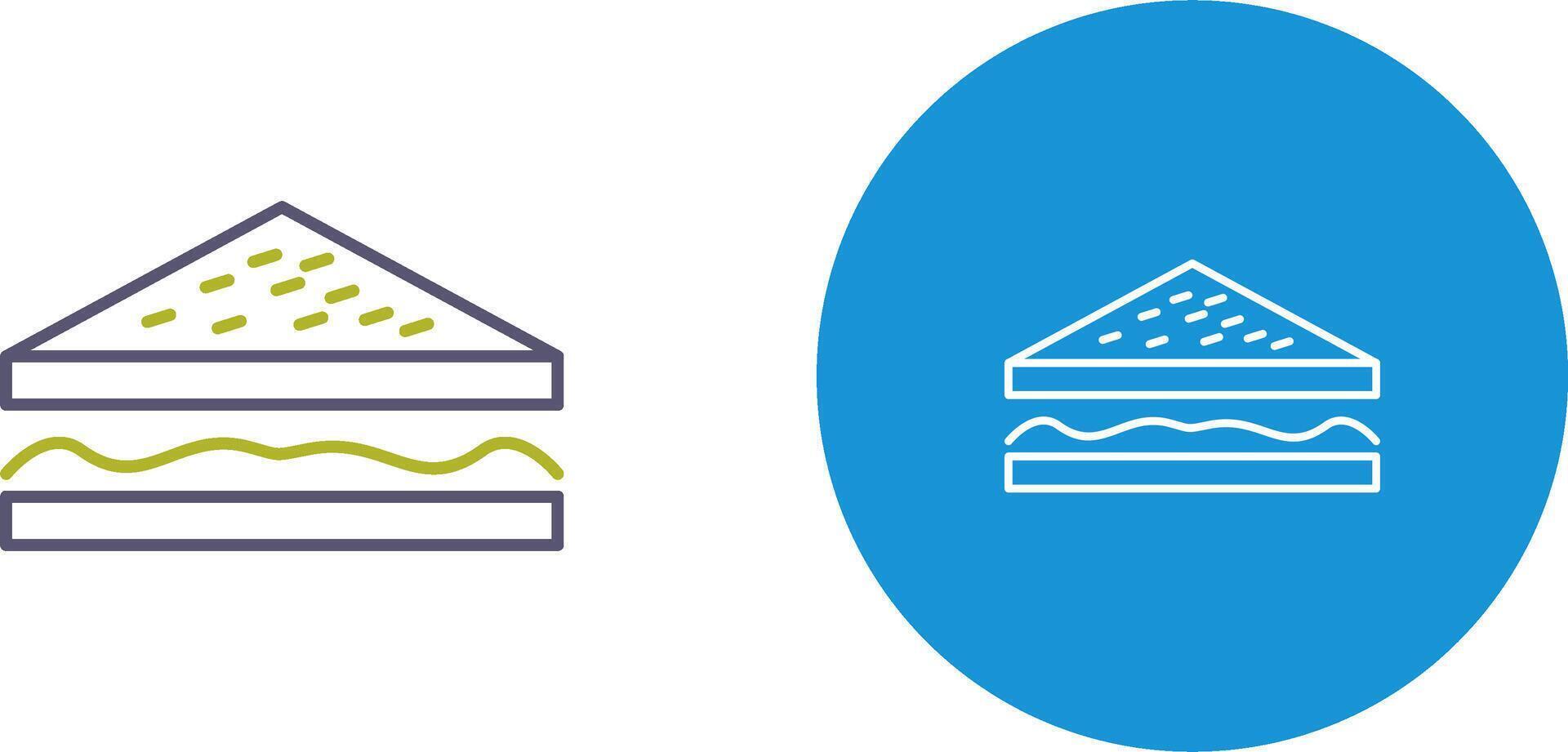 Unique Sandwich Icon Design vector