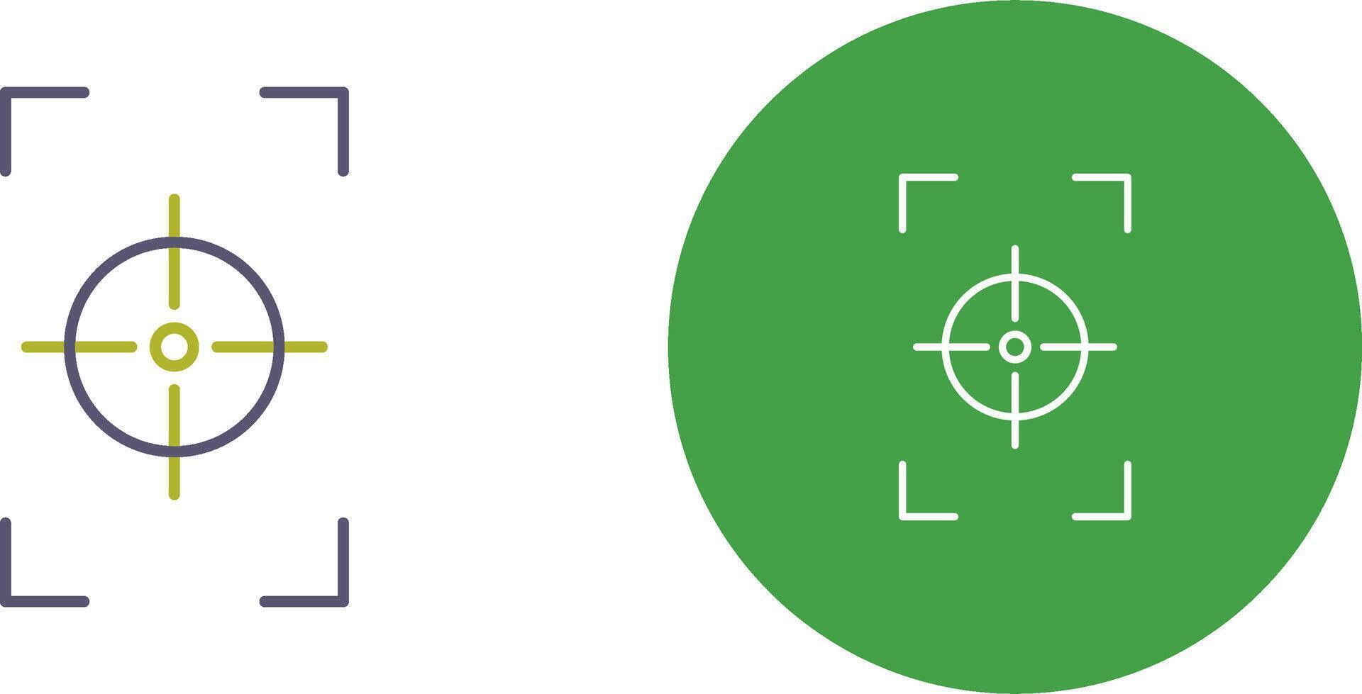 Unique Focus Vertical Icon Design vector
