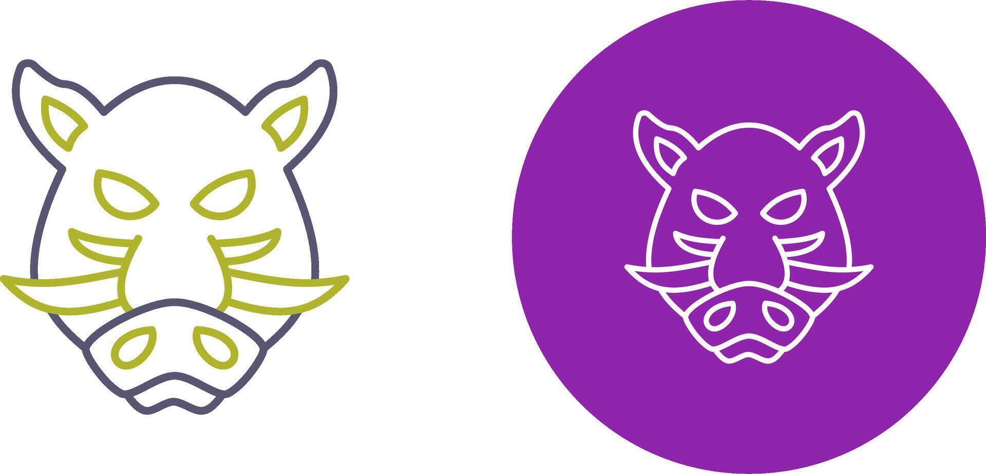 Boar Icon Design vector