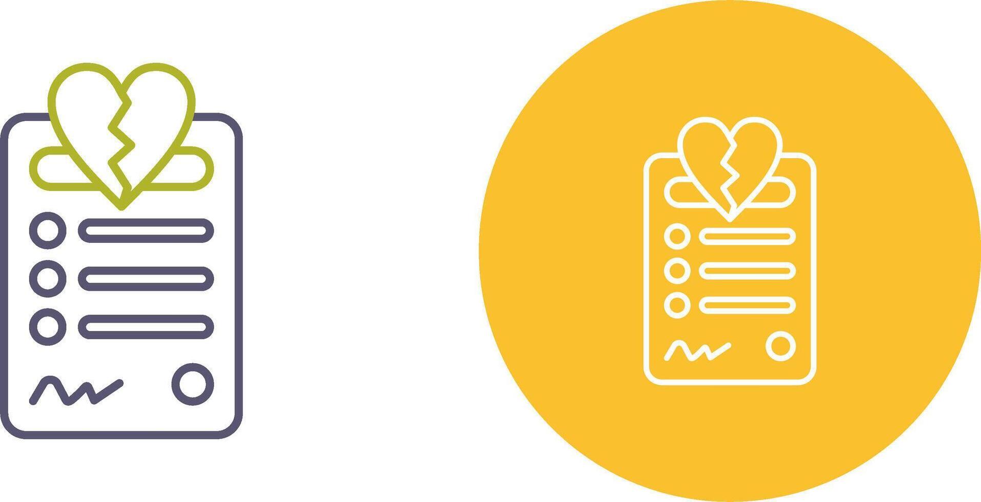 Divorce Icon Design vector