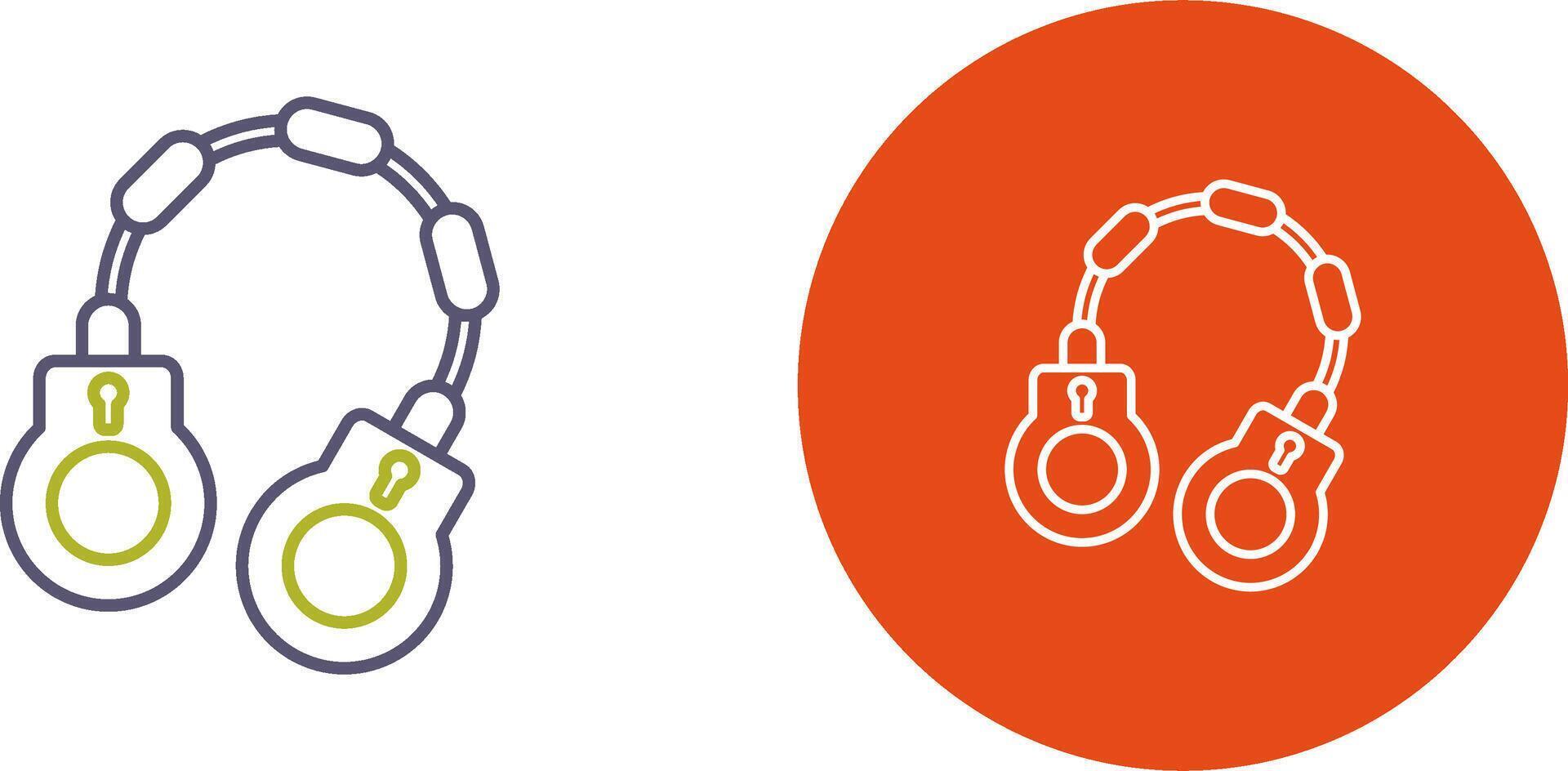 Handcuff Icon Design vector