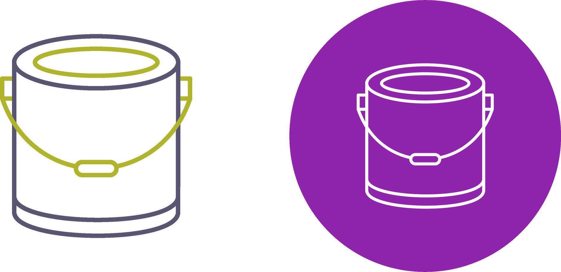 Paint Bucket Icon Design vector