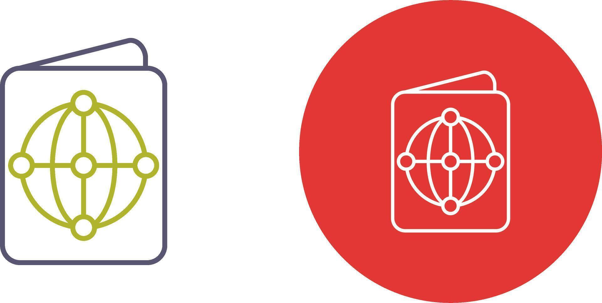 Passport Icon Design vector