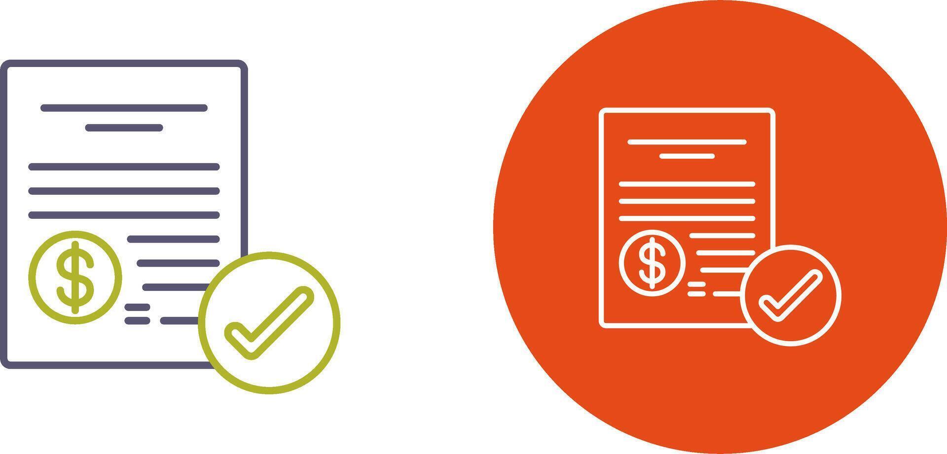 Paid Icon Design vector
