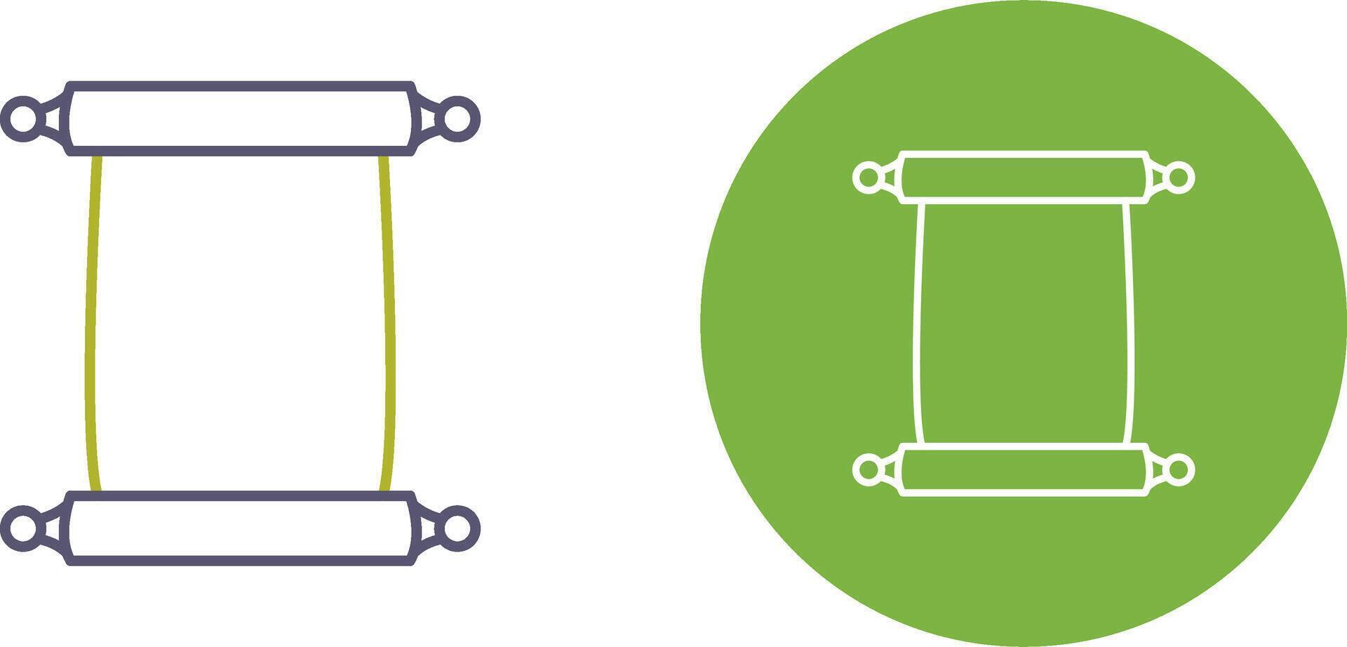 Scroll of Paper Icon Design vector