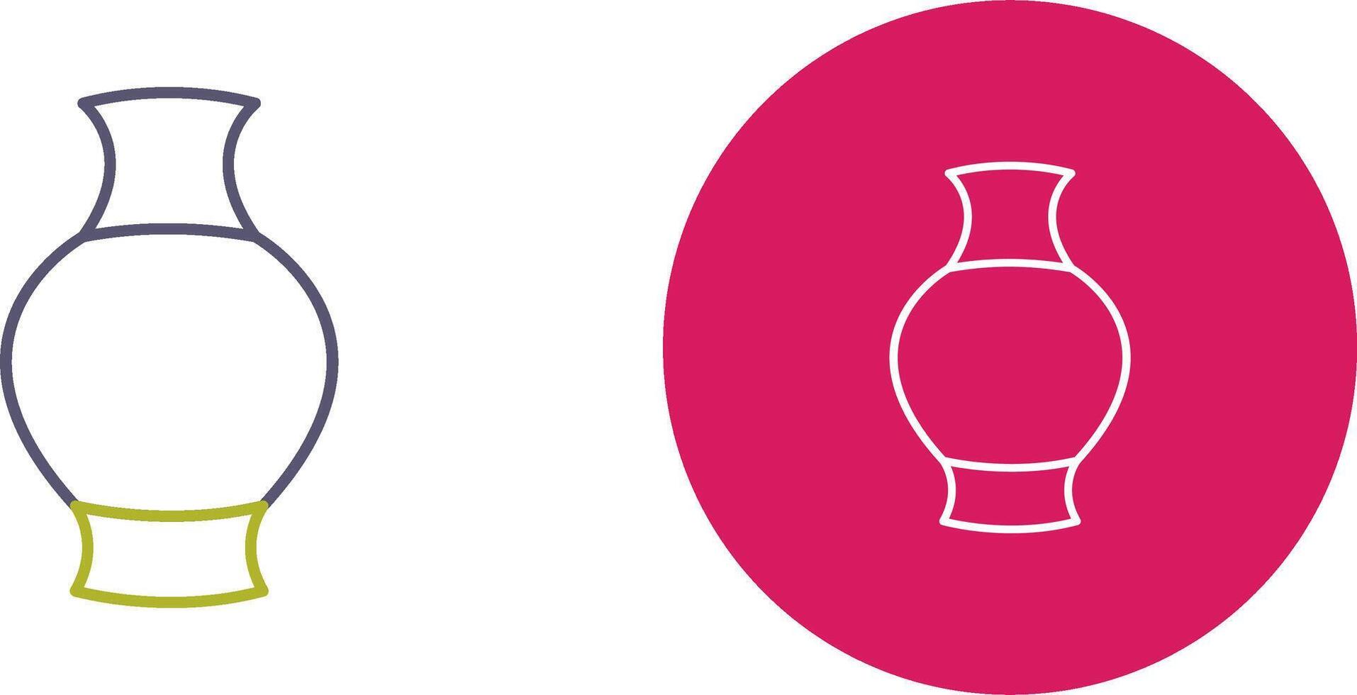 Antique Jar Icon Design vector