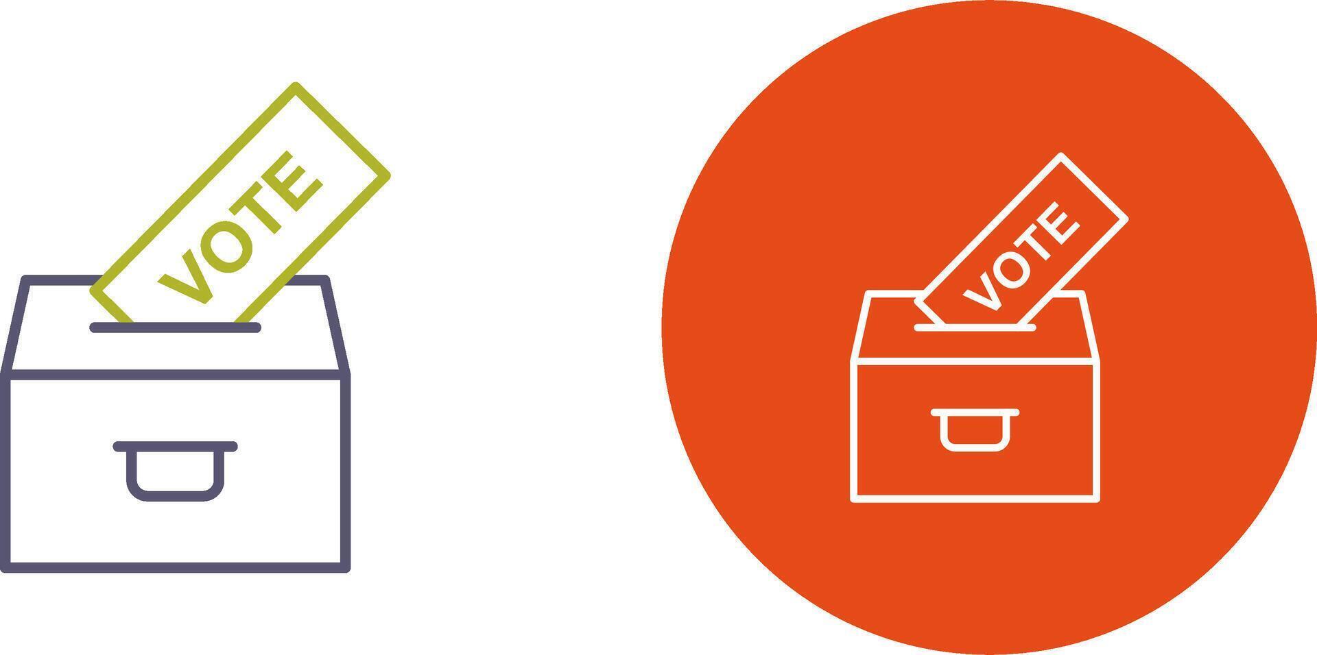 Casting Vote Icon Design vector