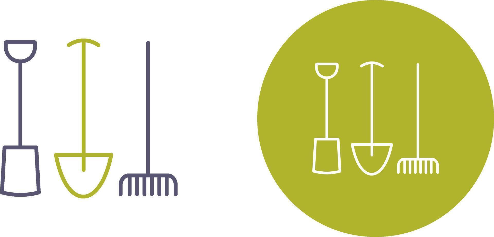 Gardening Tools Icon Design vector