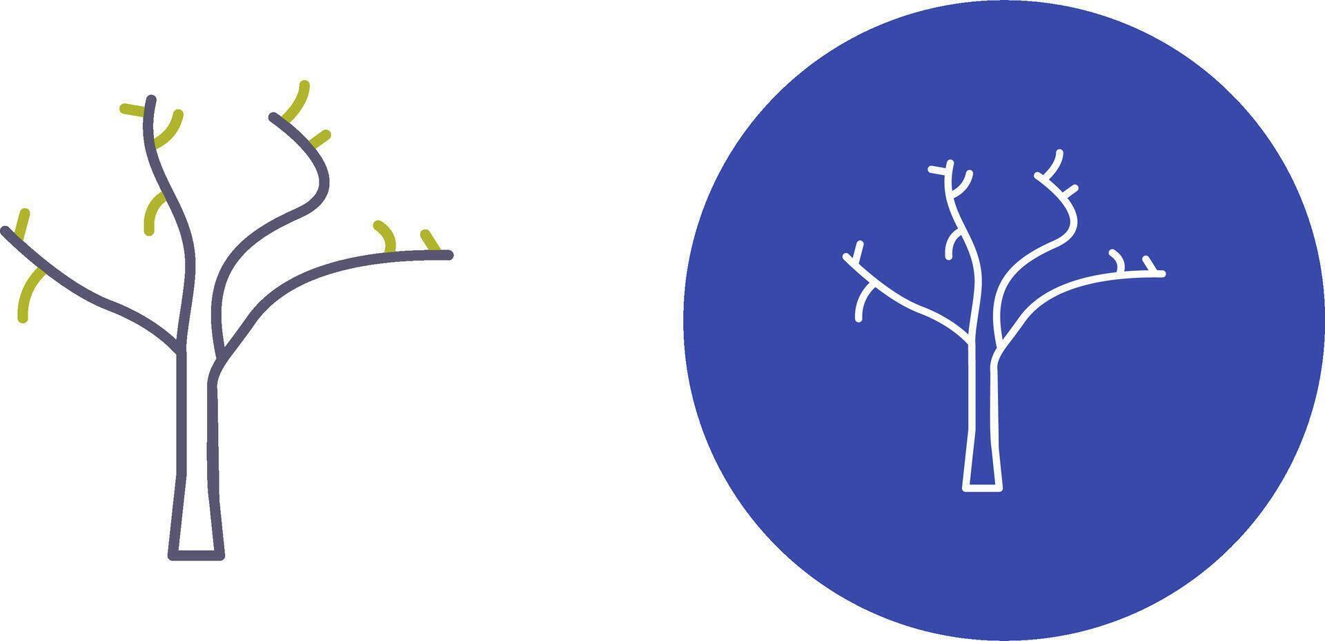 Tree with no Leaves Icon Design vector