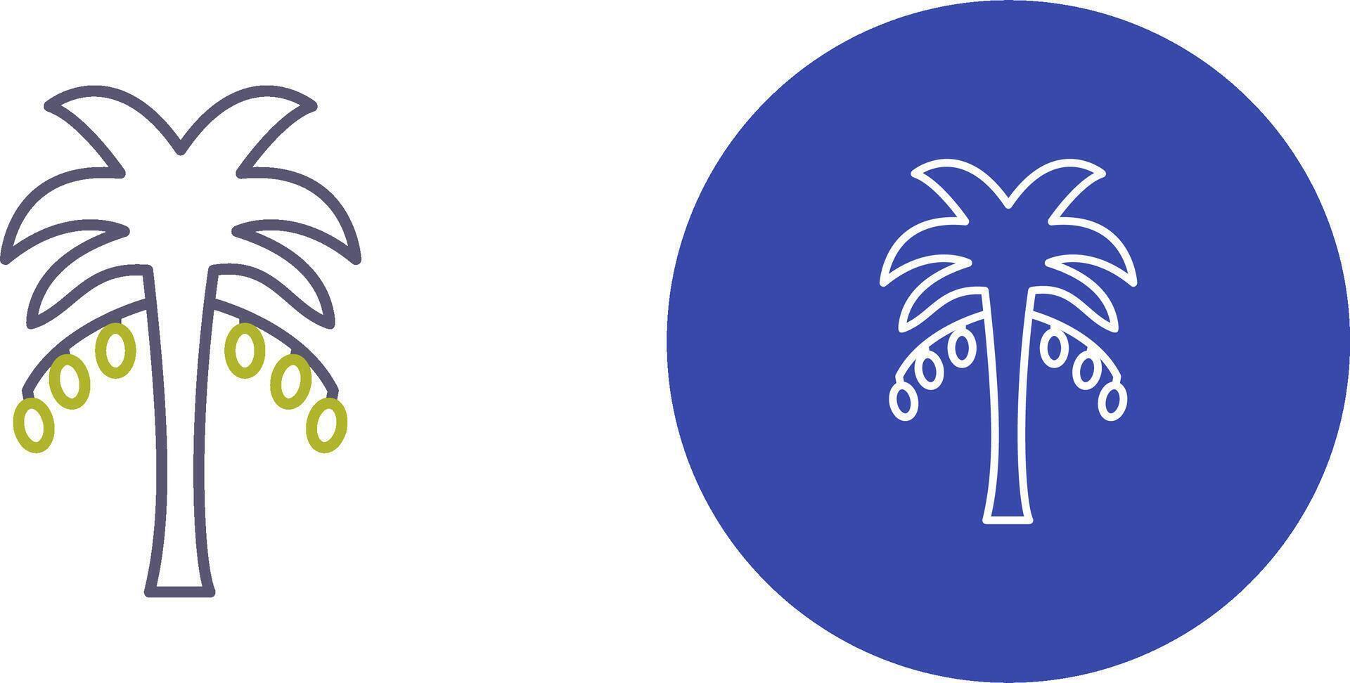 Coconut trees Icon Design vector