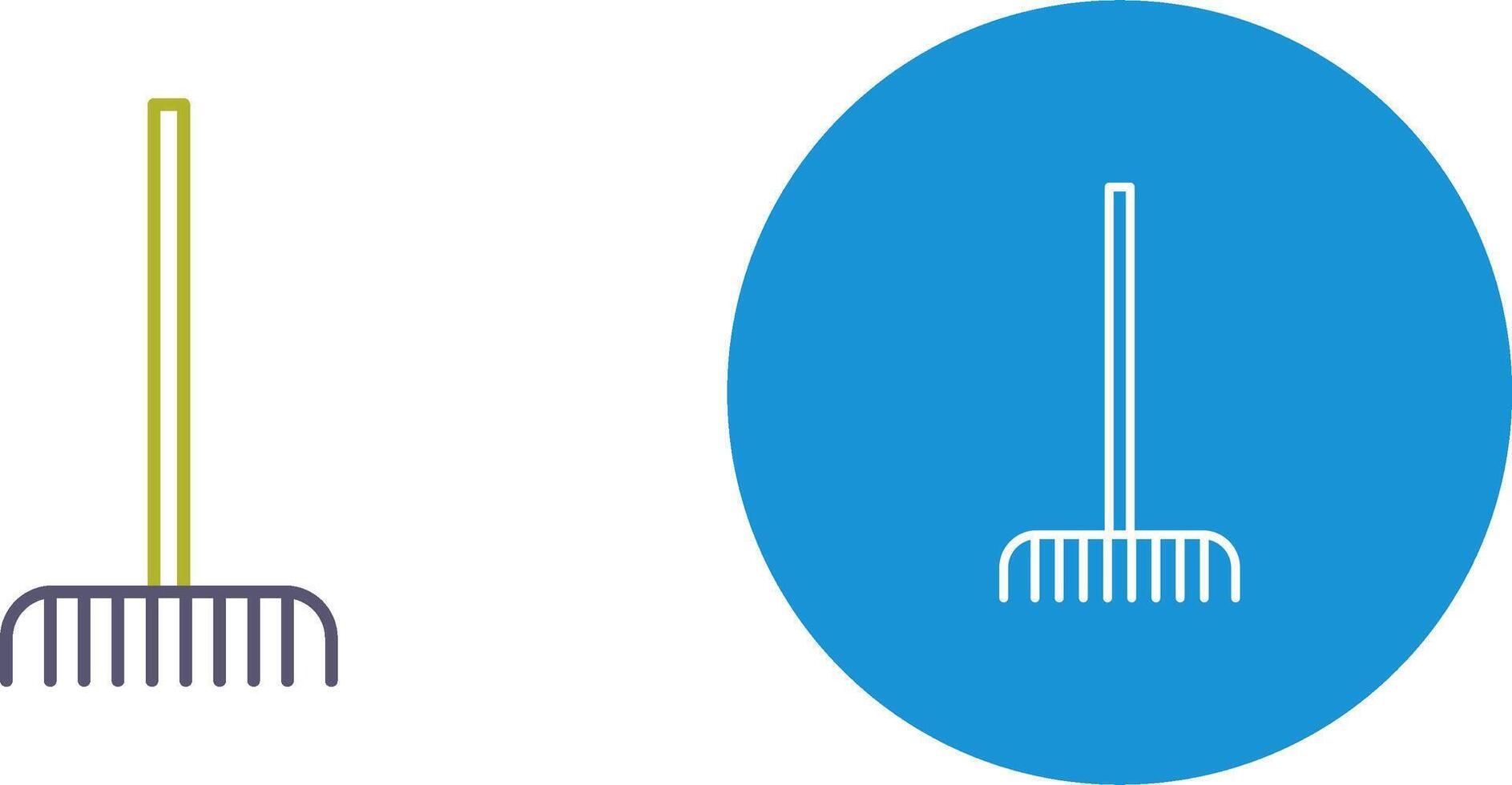 Fork picking Leaves Icon Design vector