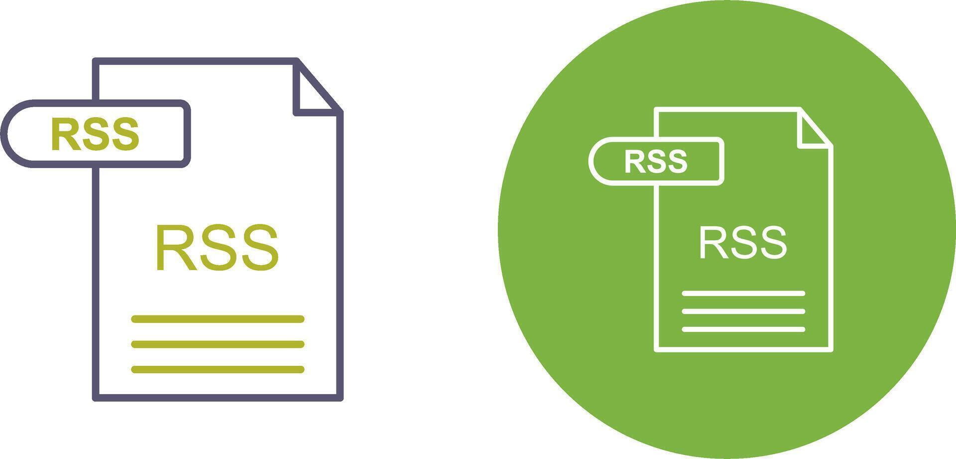 RSS Icon Design vector