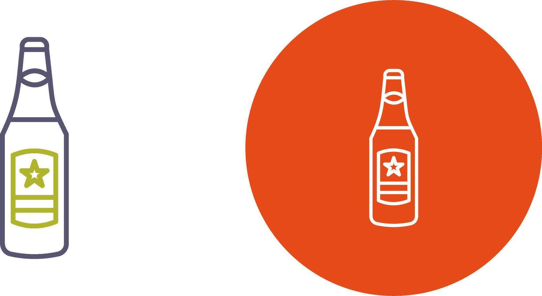 Beer Bottle Icon Design vector