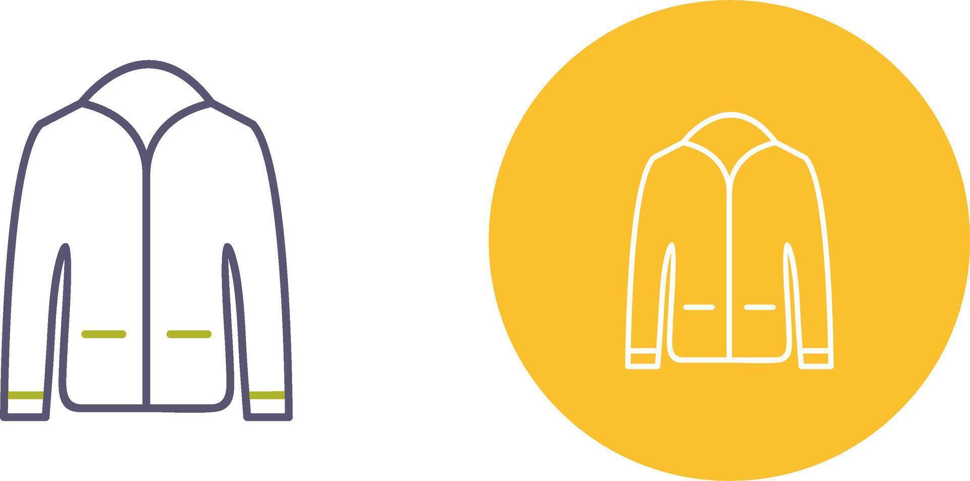 Men's Jacket Icon Design vector