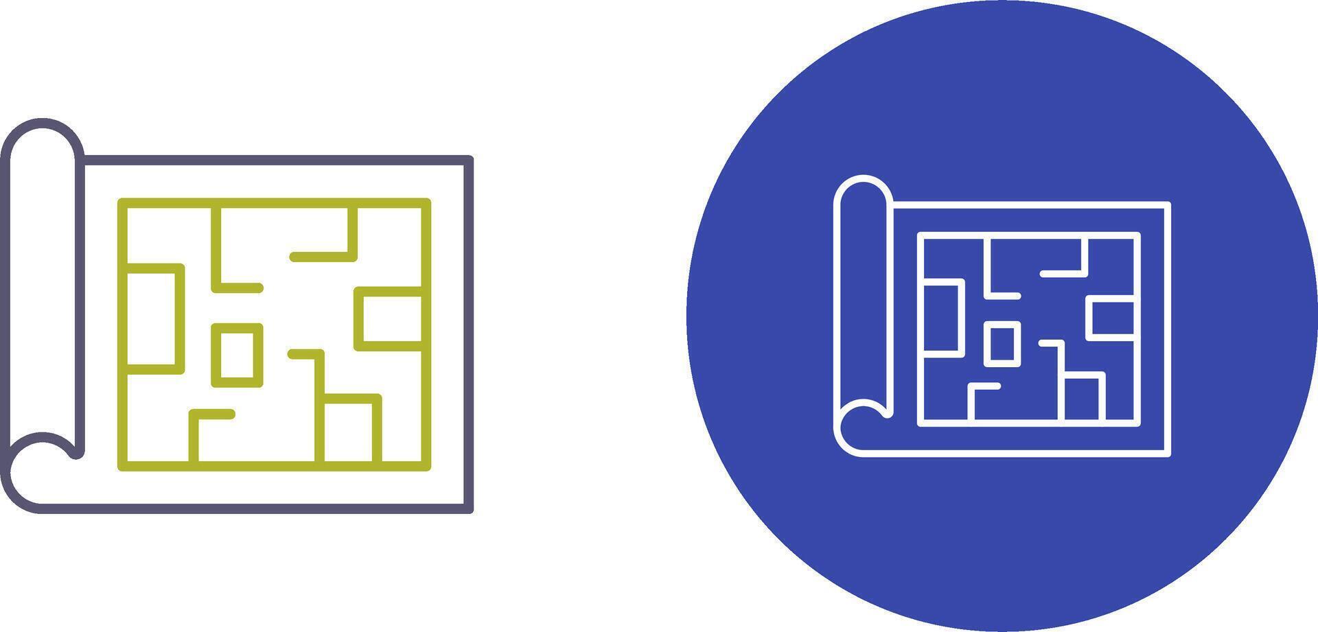 Blueprint Icon Design vector