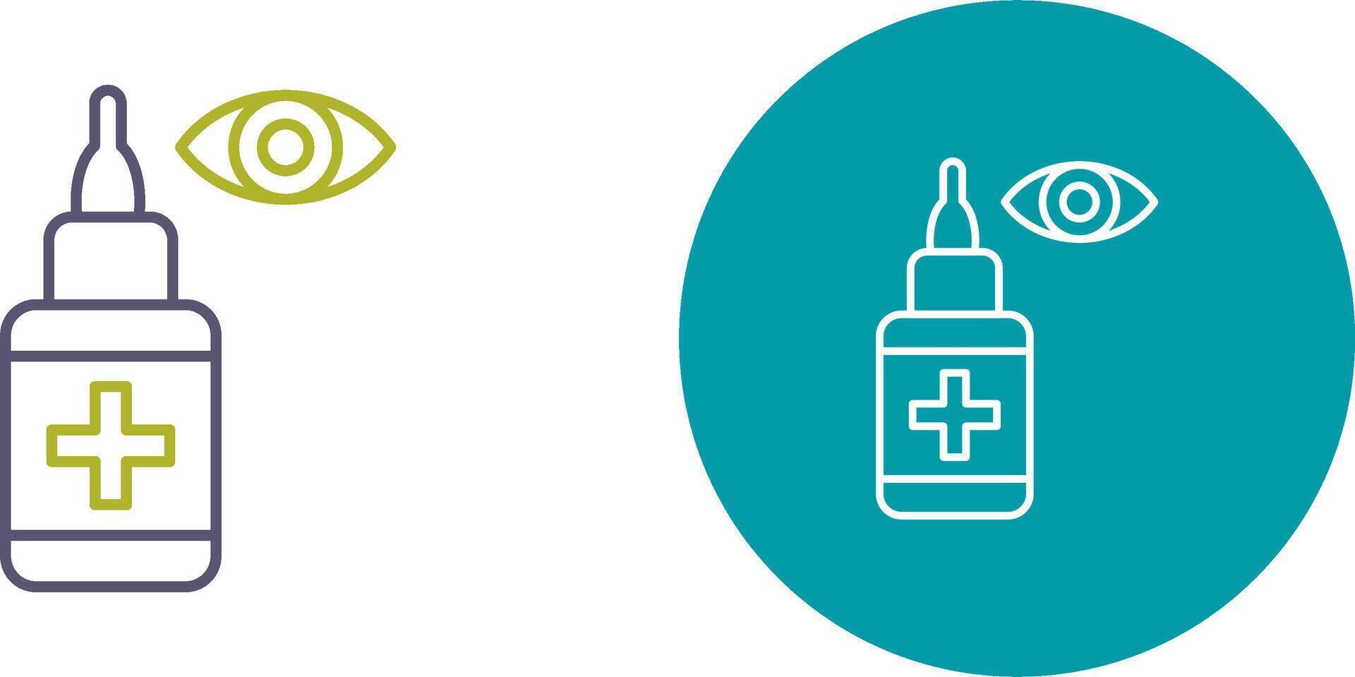 Eye Drop Icon Design vector