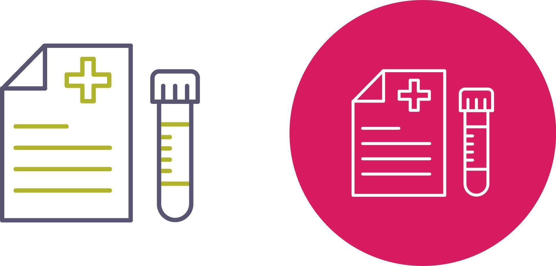 Blood Test Icon Design vector