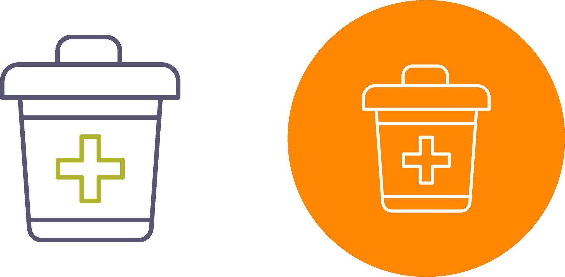 Dustbin Icon Design vector