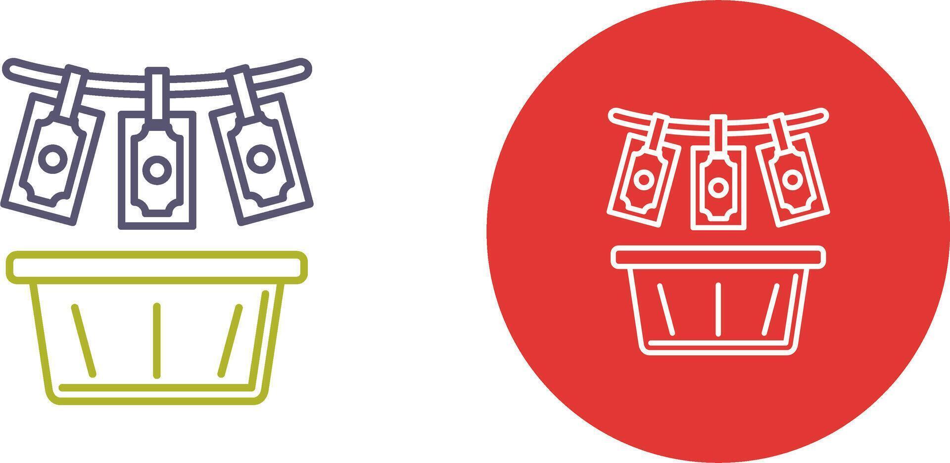 Money Loundering Icon Design vector