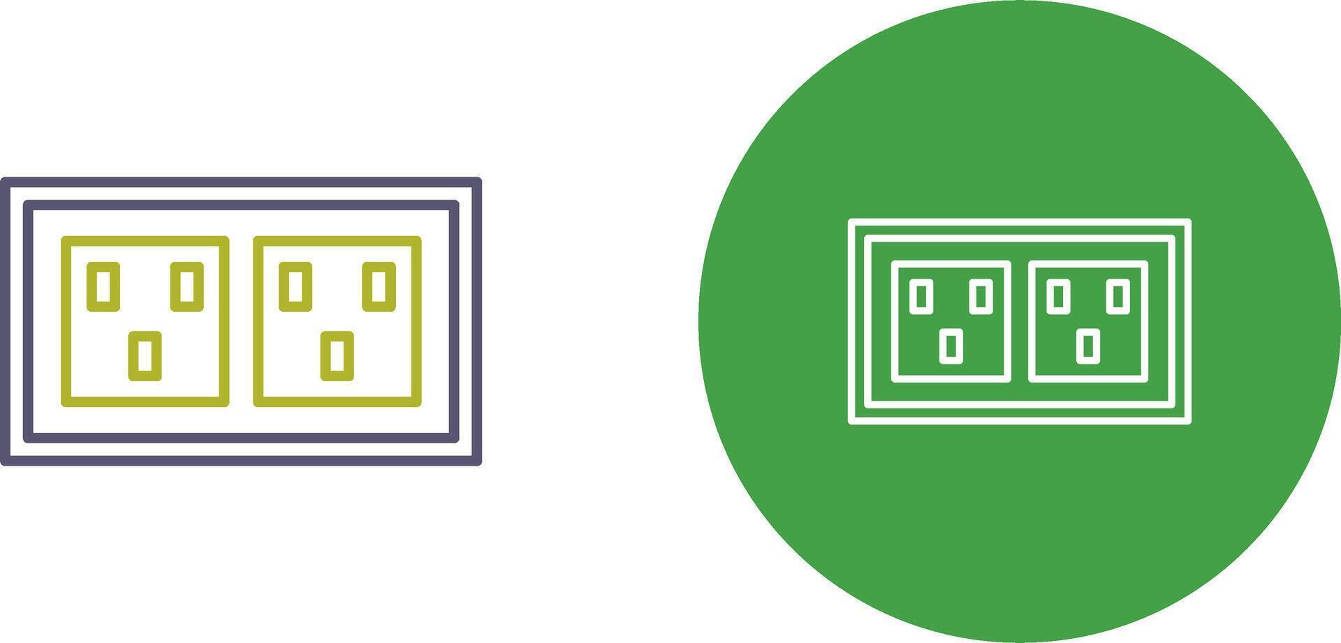Socket Icon Design vector
