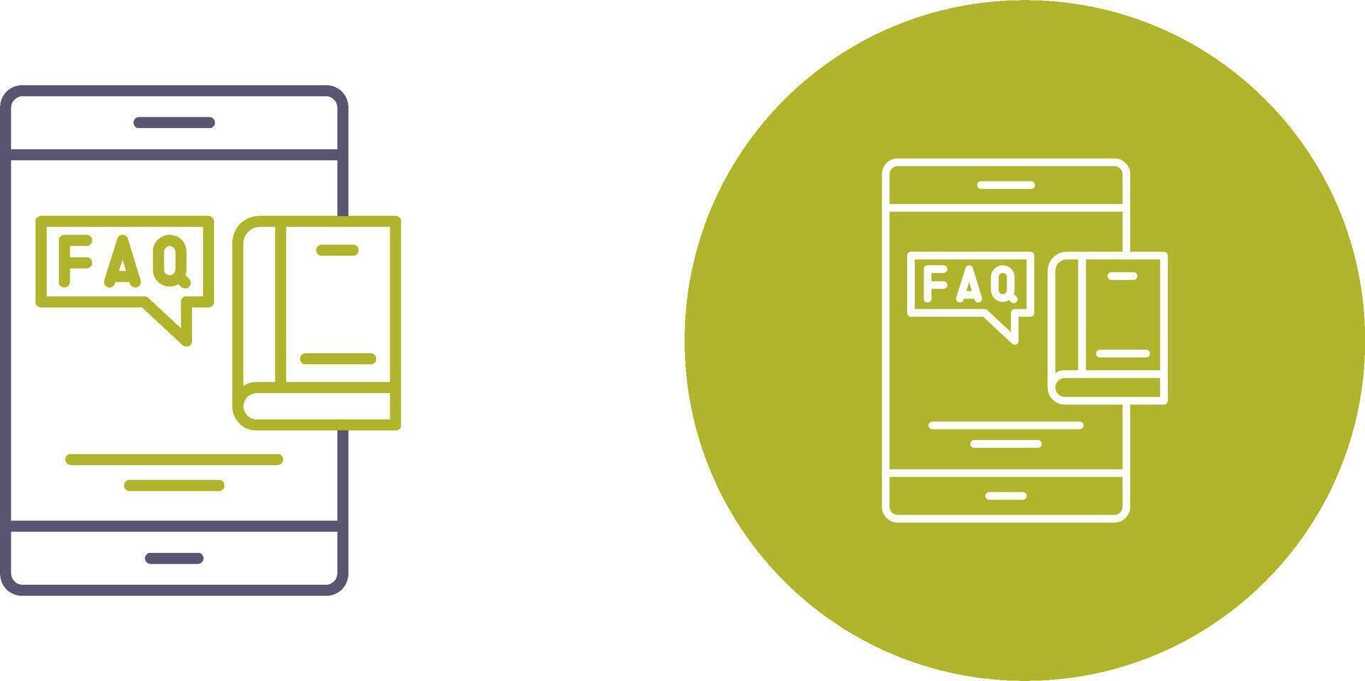 Faq Icon Design vector