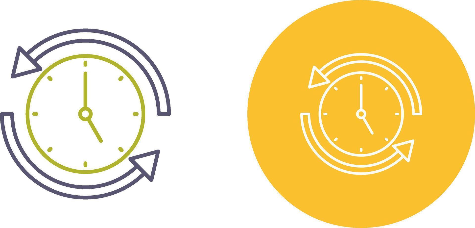 Run Time Icon Design vector
