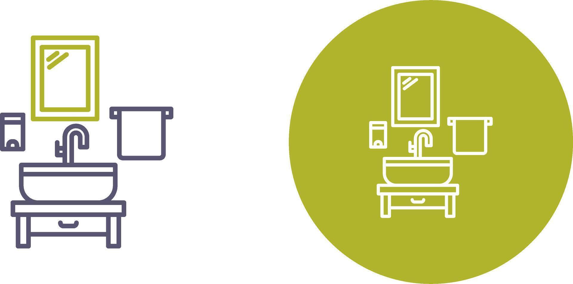 Washbasin Icon Design vector