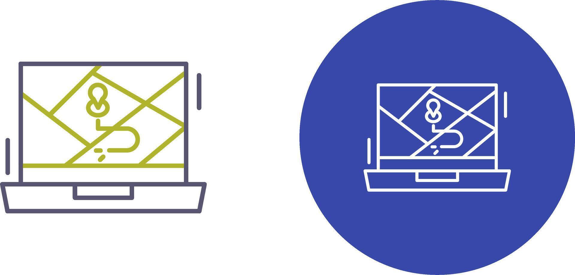 Google Map Icon Design vector
