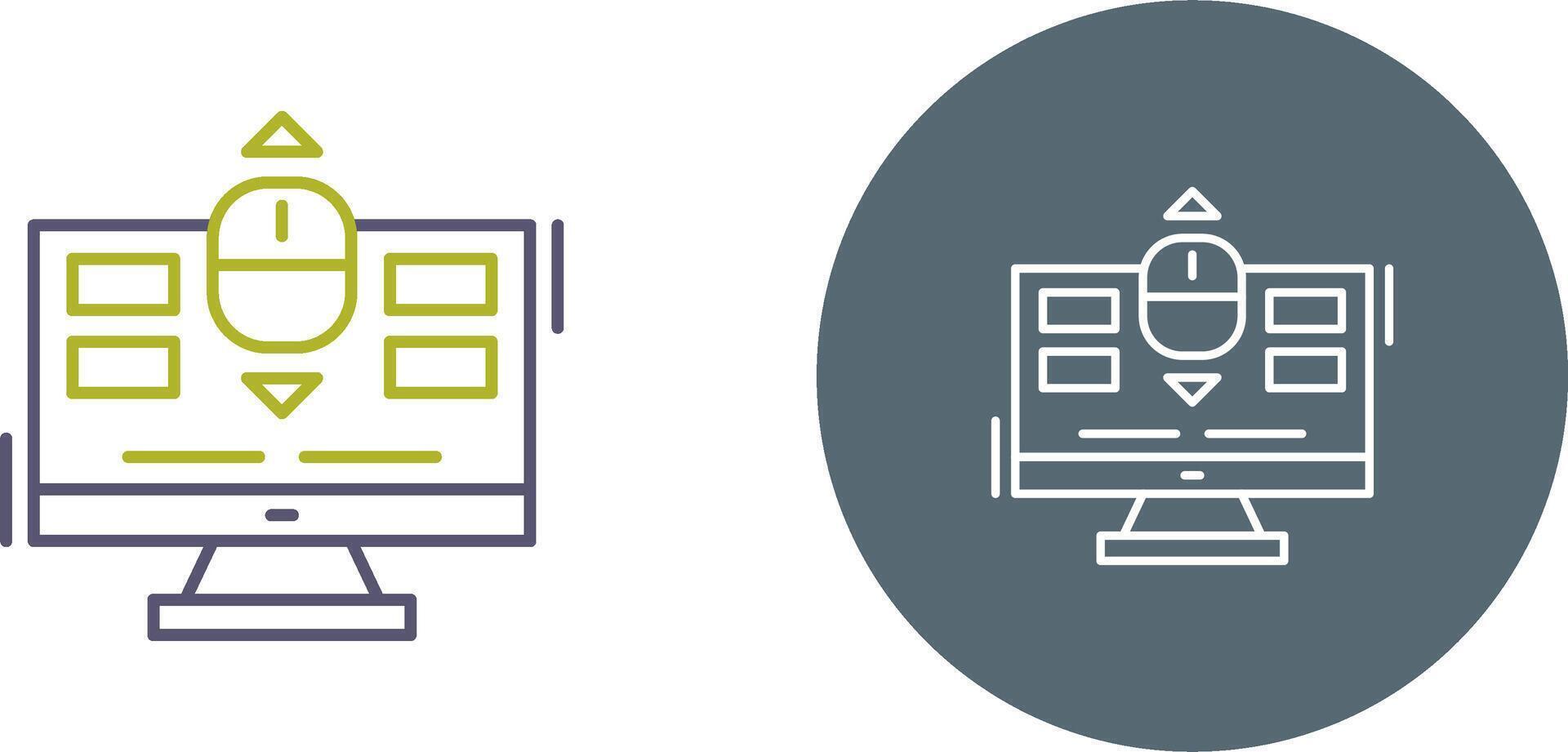 Scroll Icon Design vector
