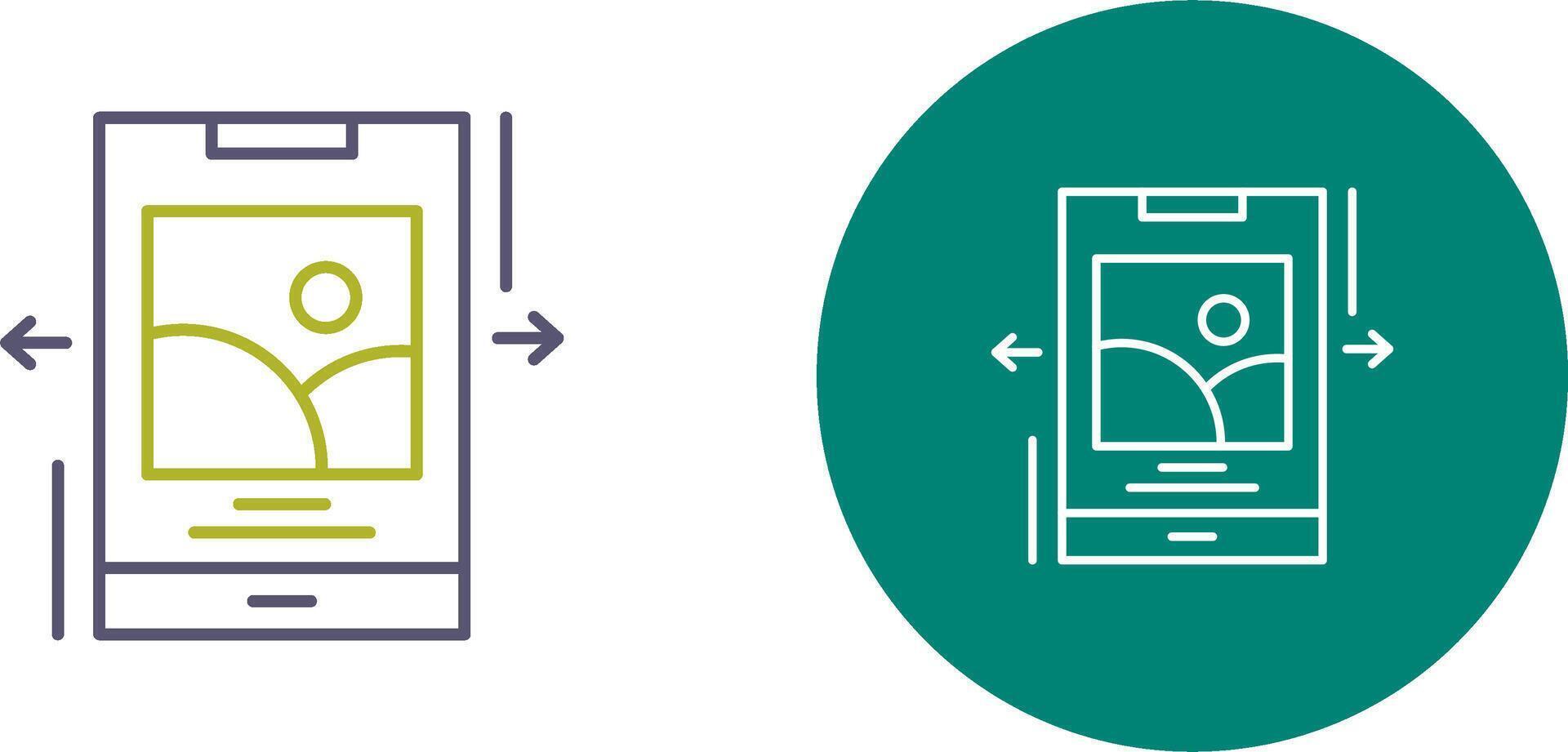 Swipe Icon Design vector