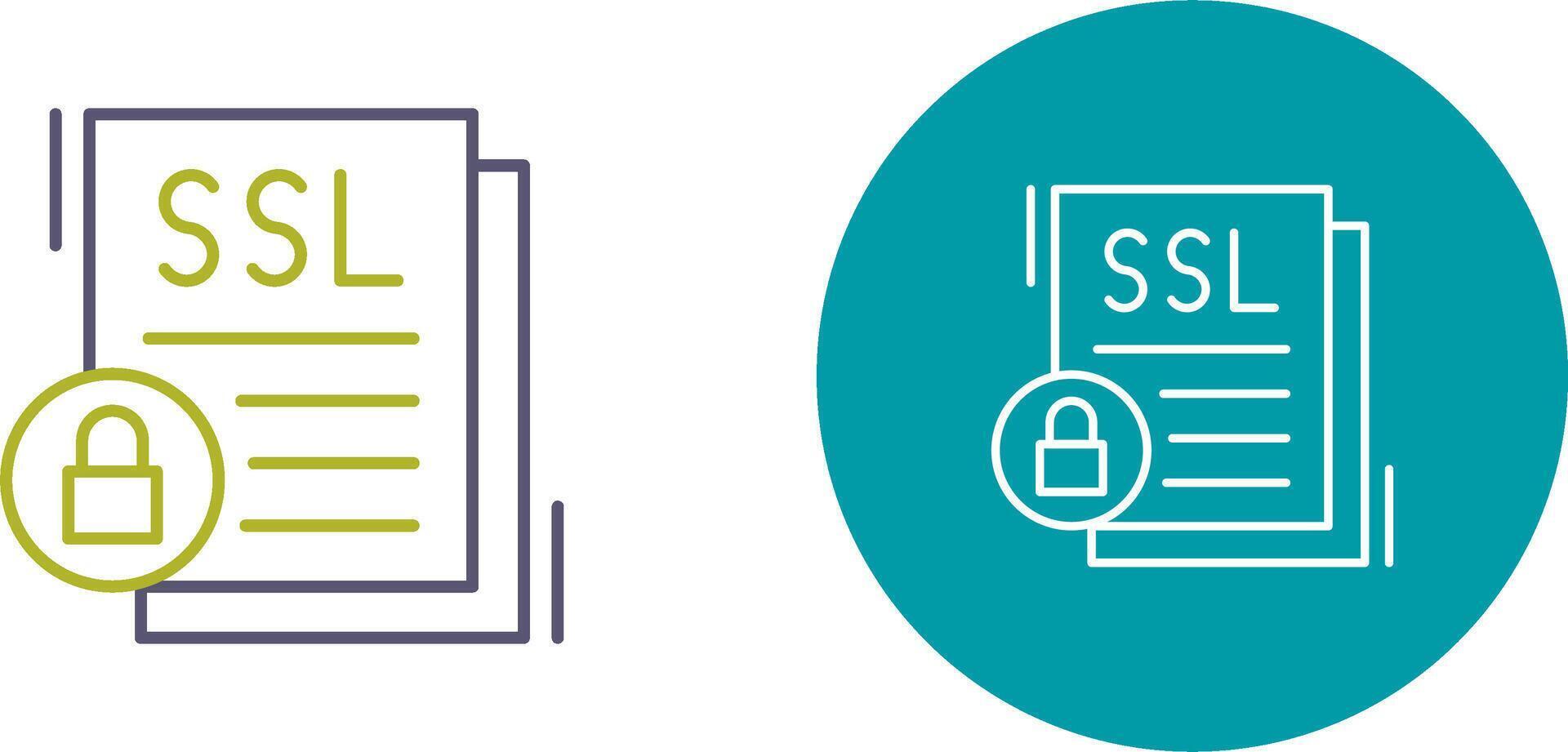 SSL Icon Design vector