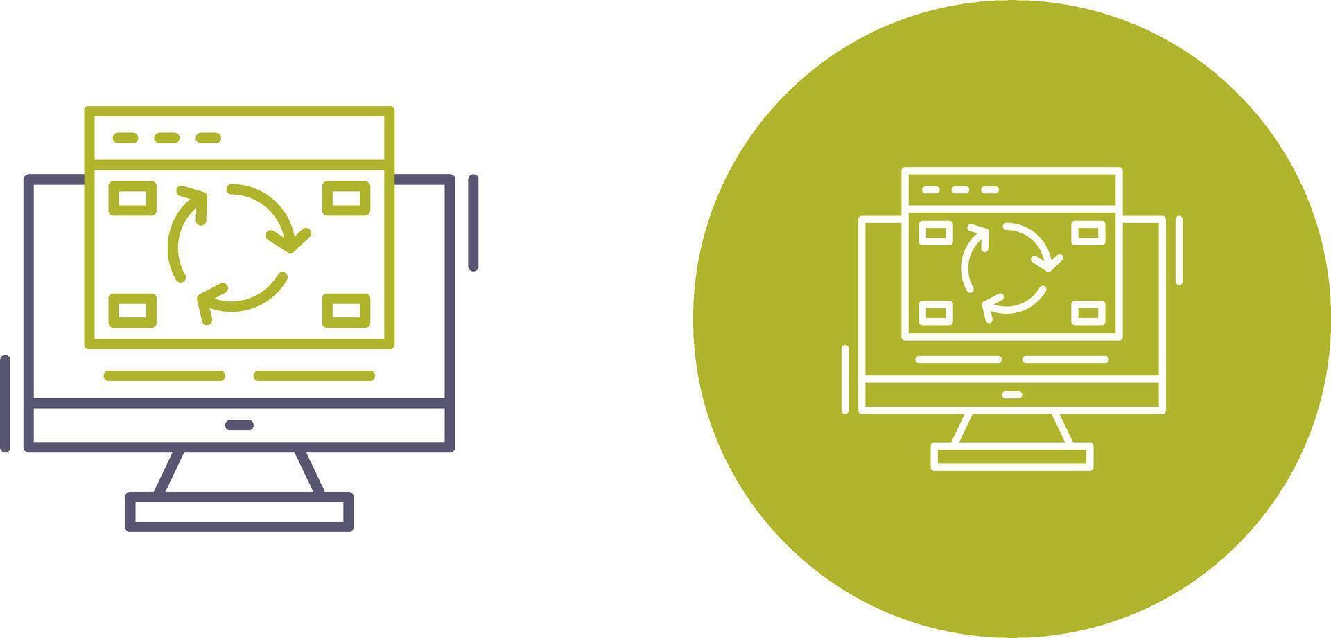 Update Icon Design vector