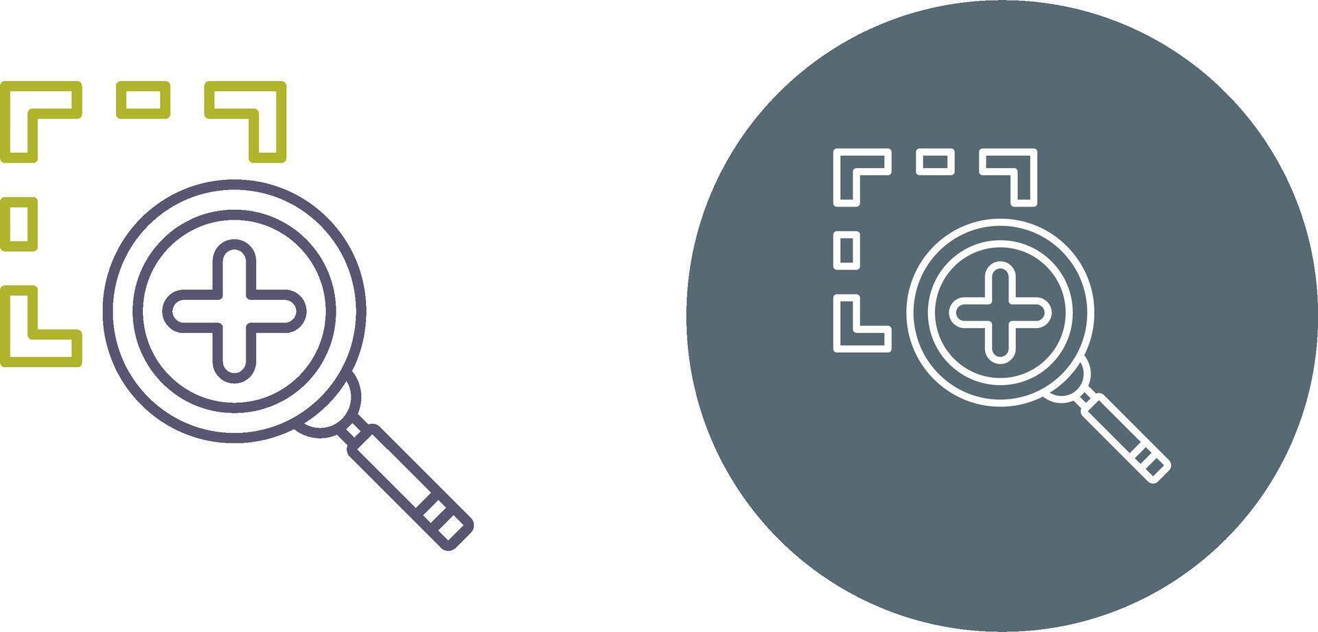 Zoom In Icon Design vector
