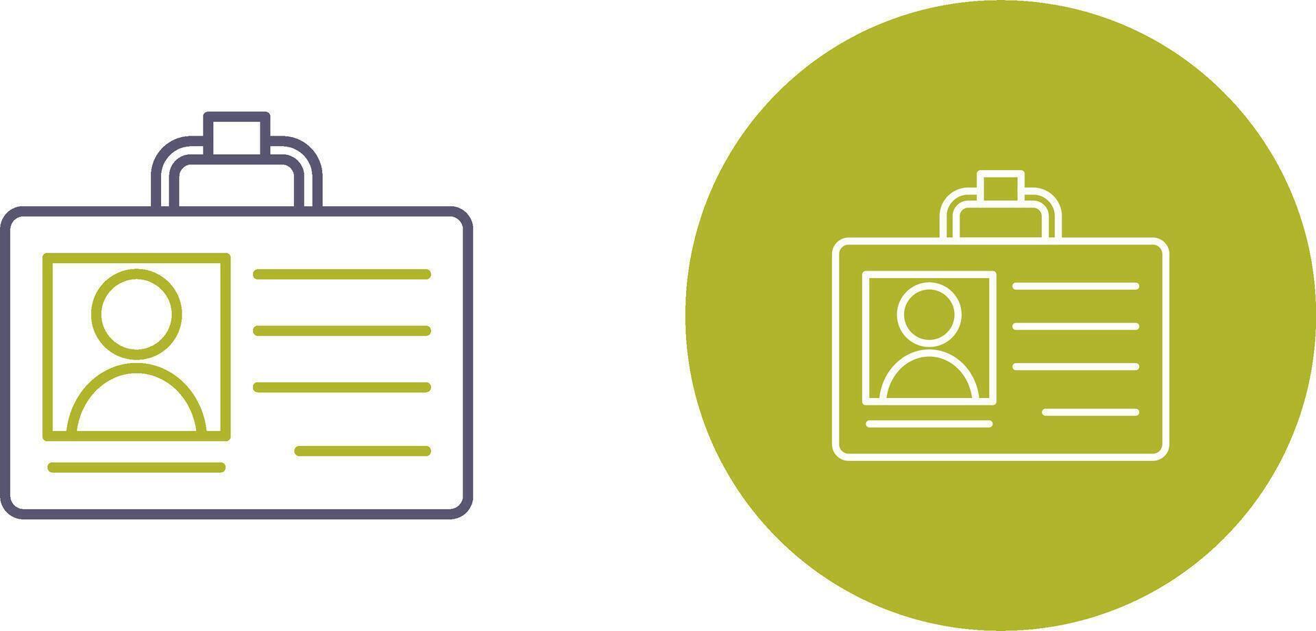 Id Card Icon Design vector