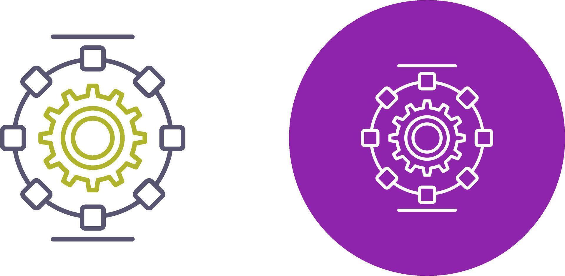 Automated Process Icon Design 44875782 Vector Art at Vecteezy