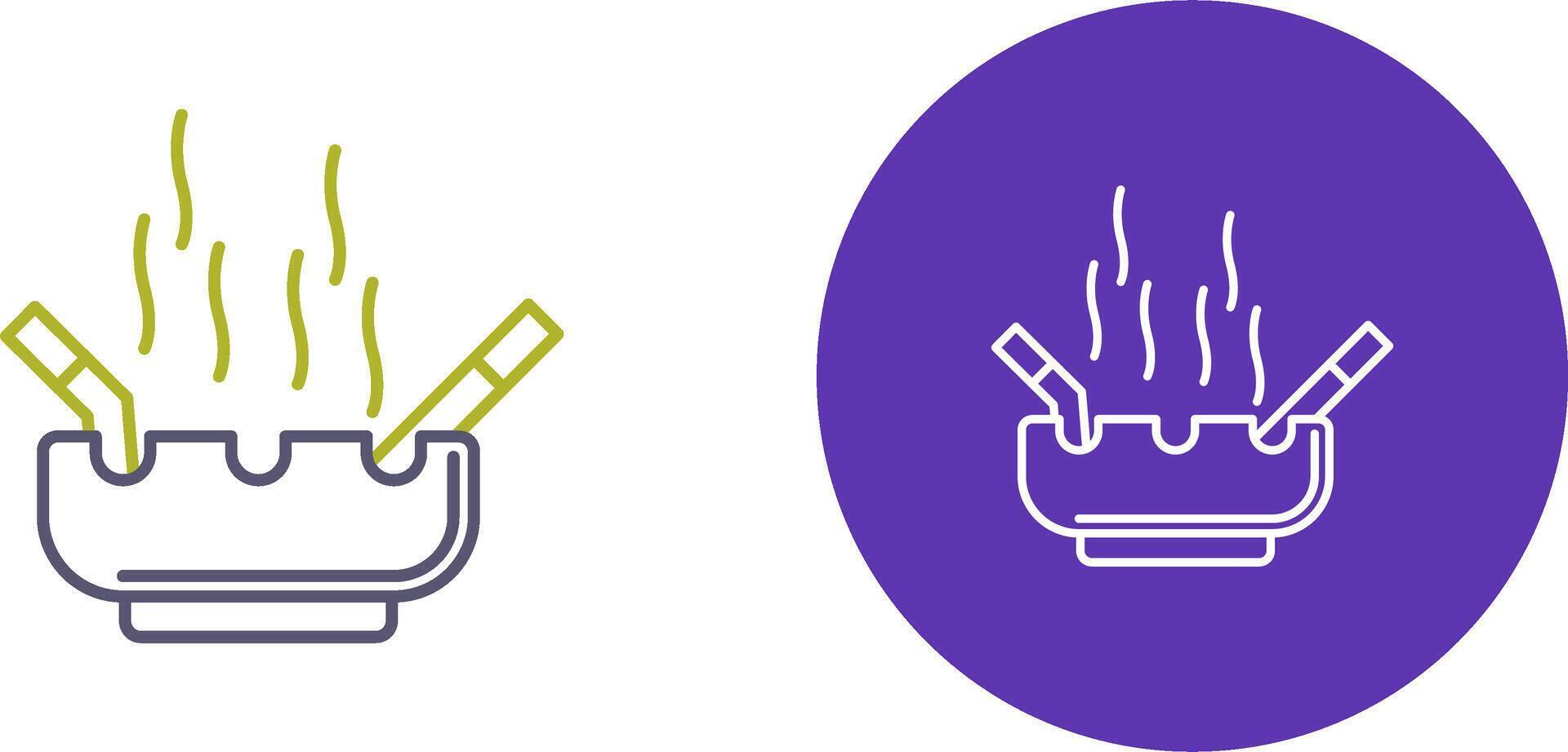 Ashtray Icon Design vector