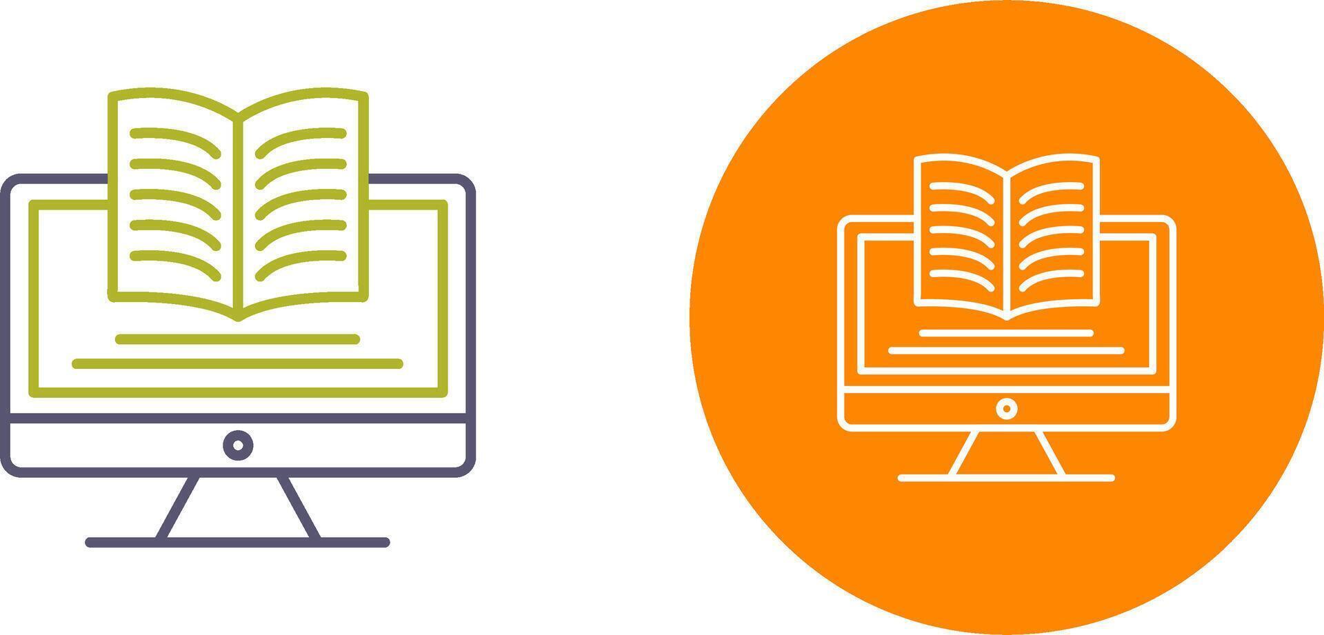 Digital Learning Icon Design vector