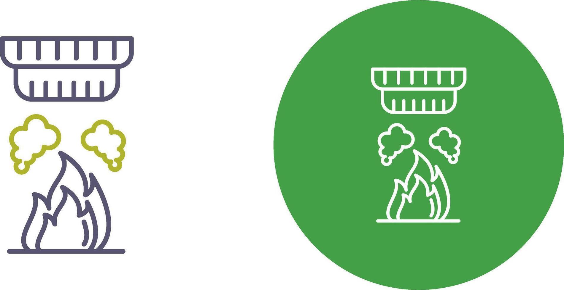 Smoke Detector Icon Design vector