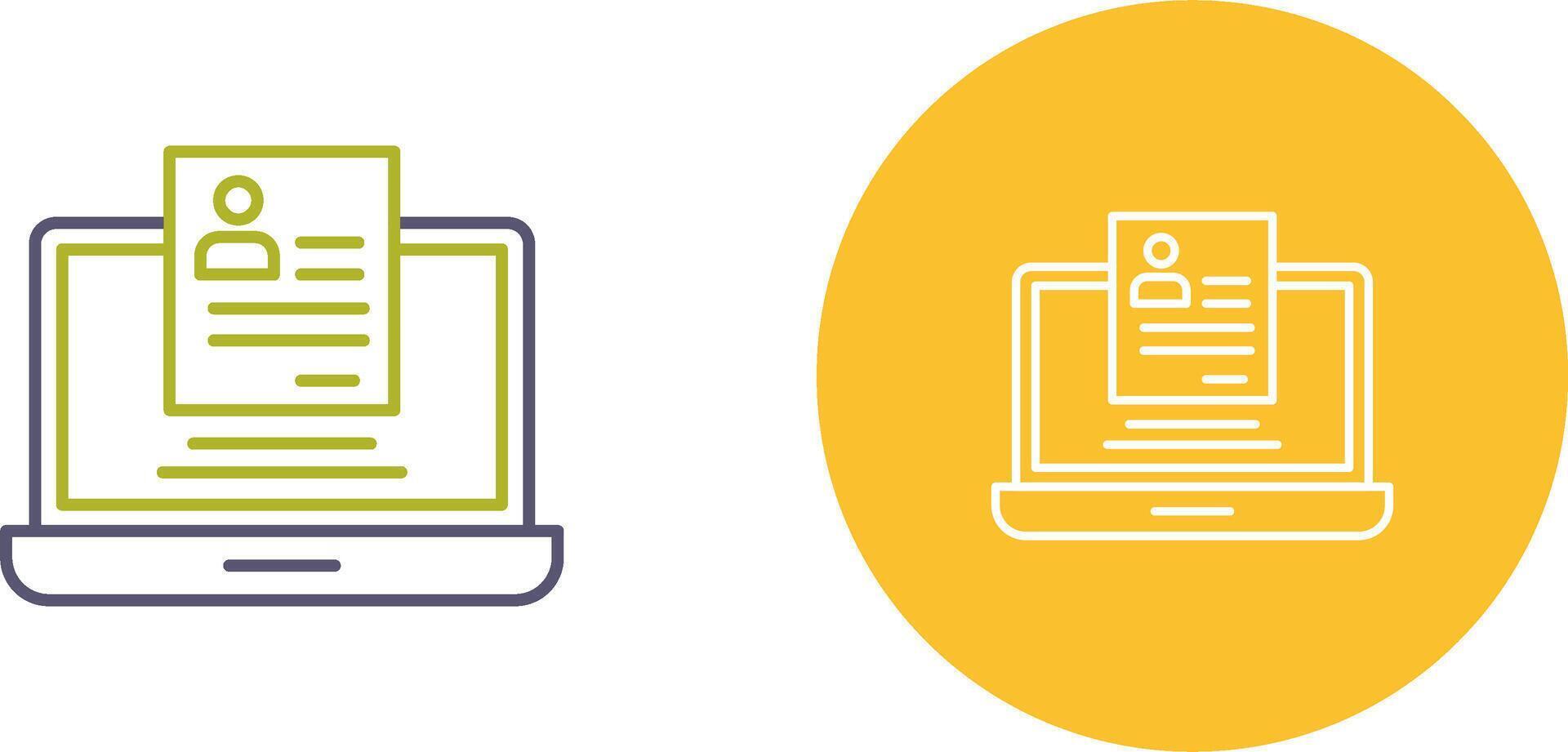 Registration Icon Design vector