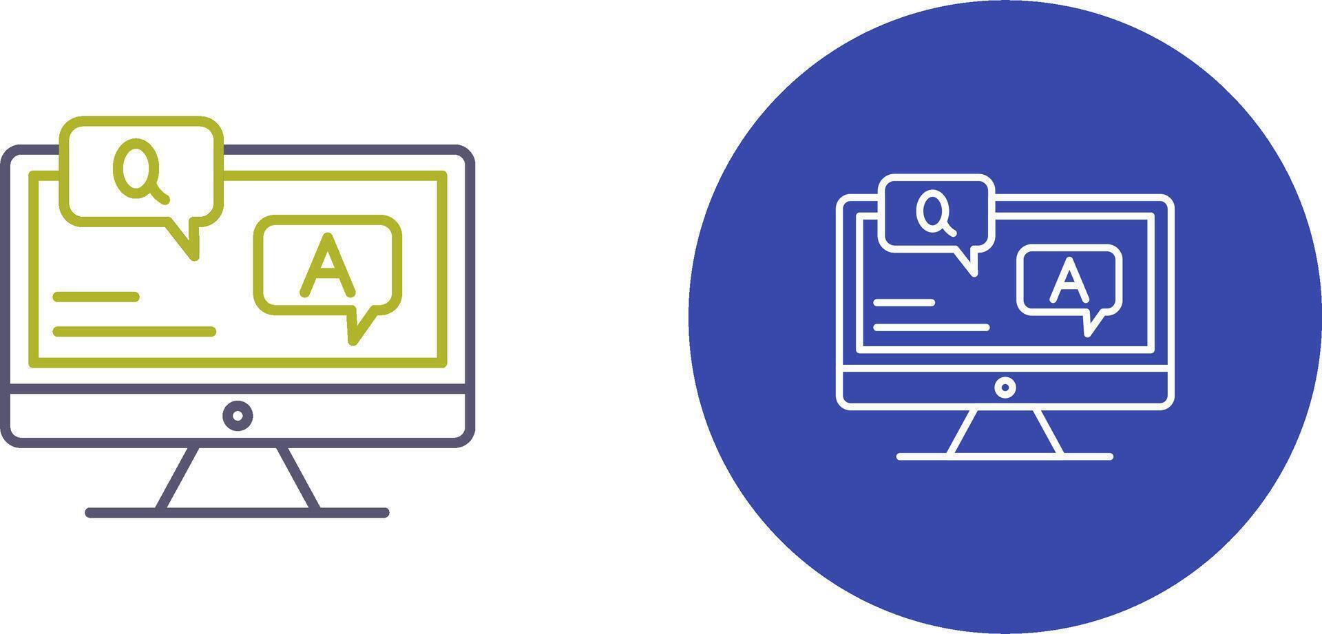 Faq Icon Design vector