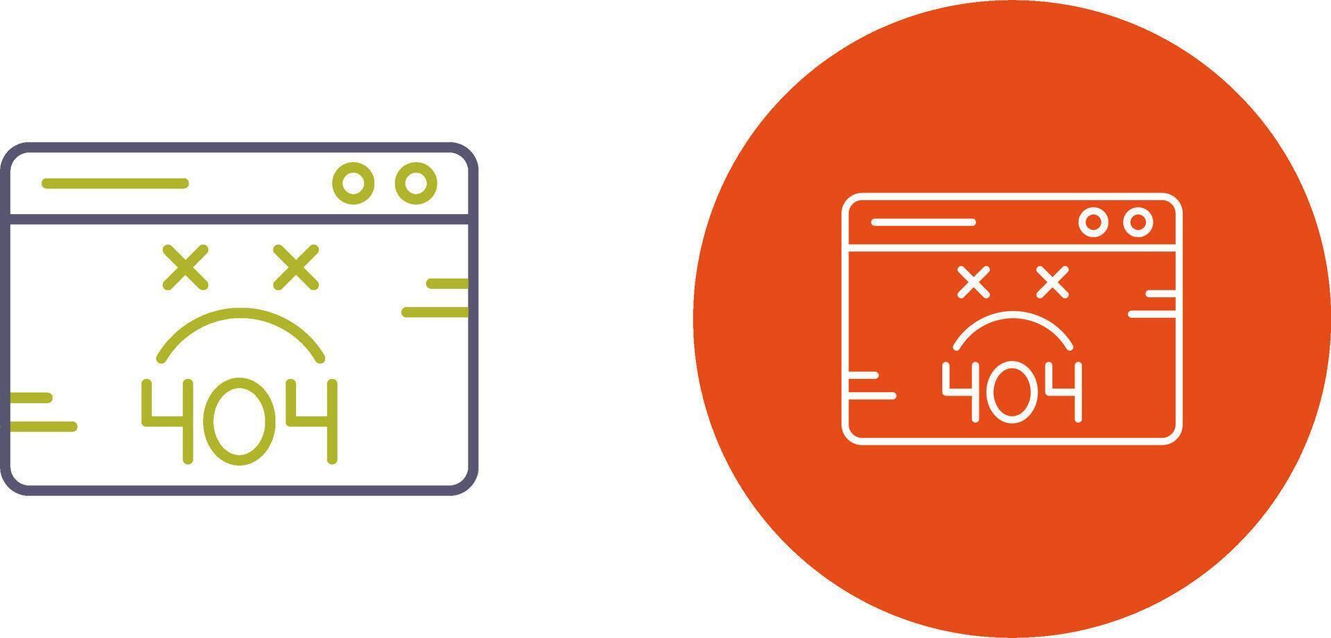 404 Error Icon Design vector