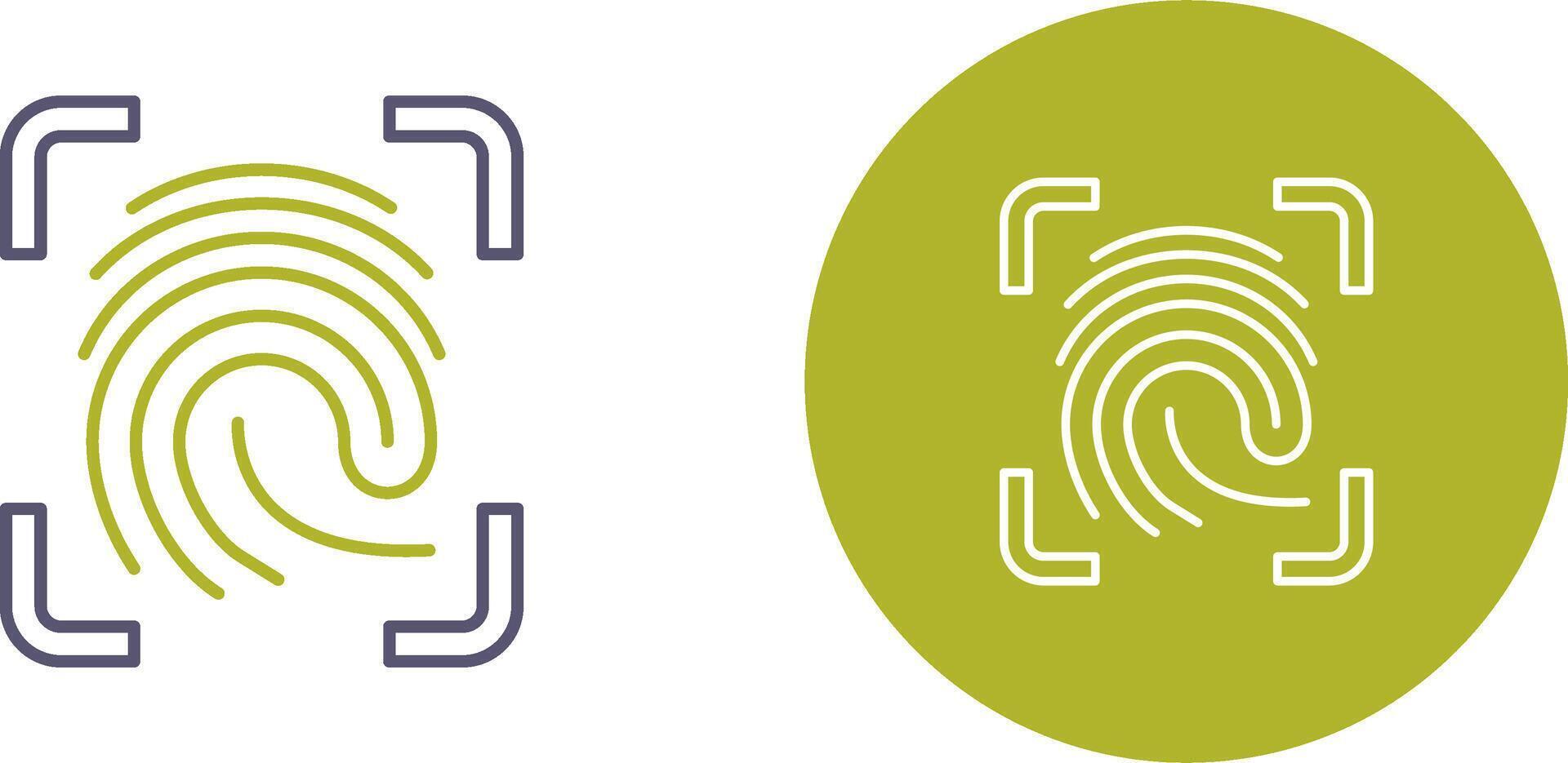 Finger Print Icon Design vector