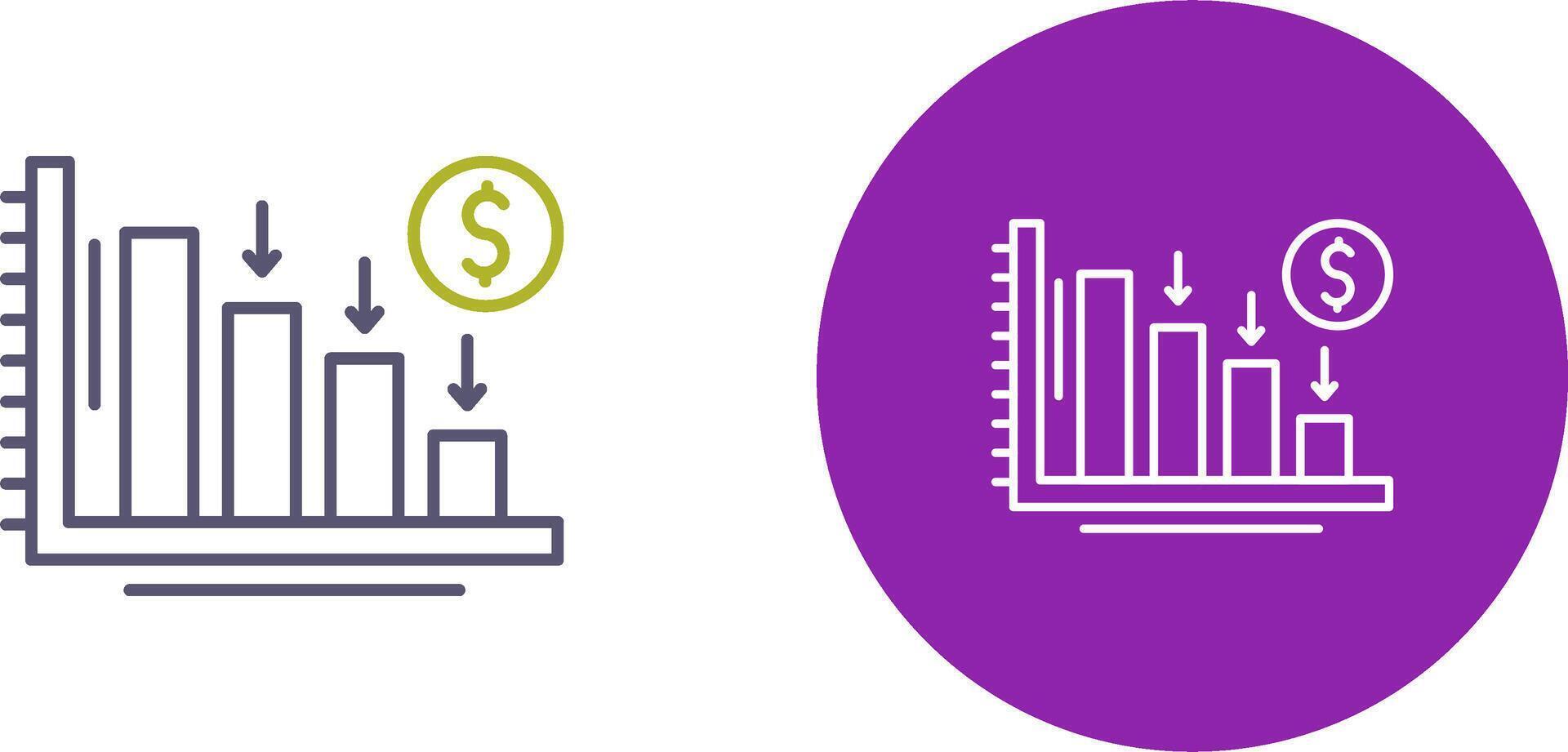 Loss Icon Design vector