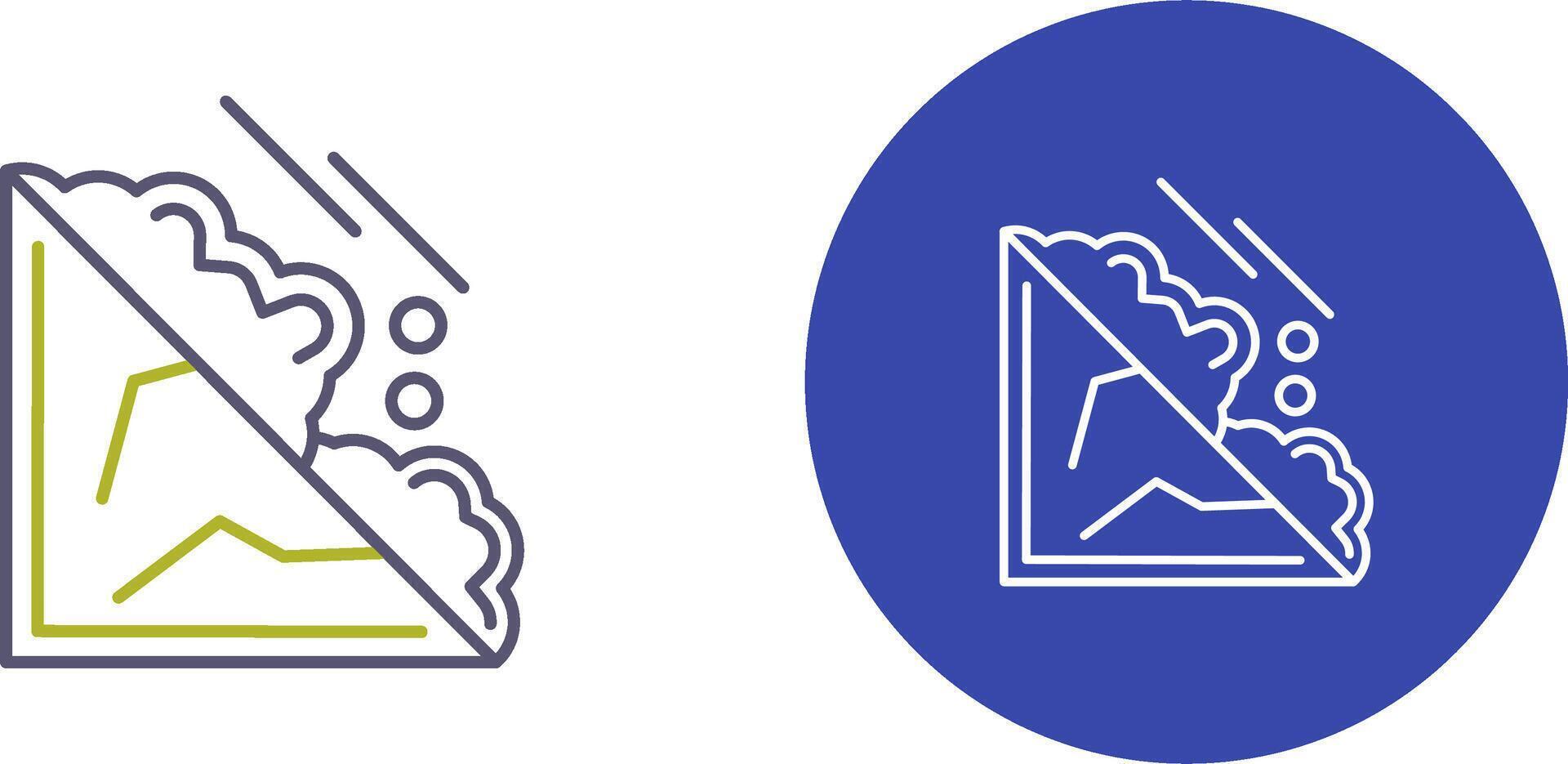 Avalanche Icon Design vector