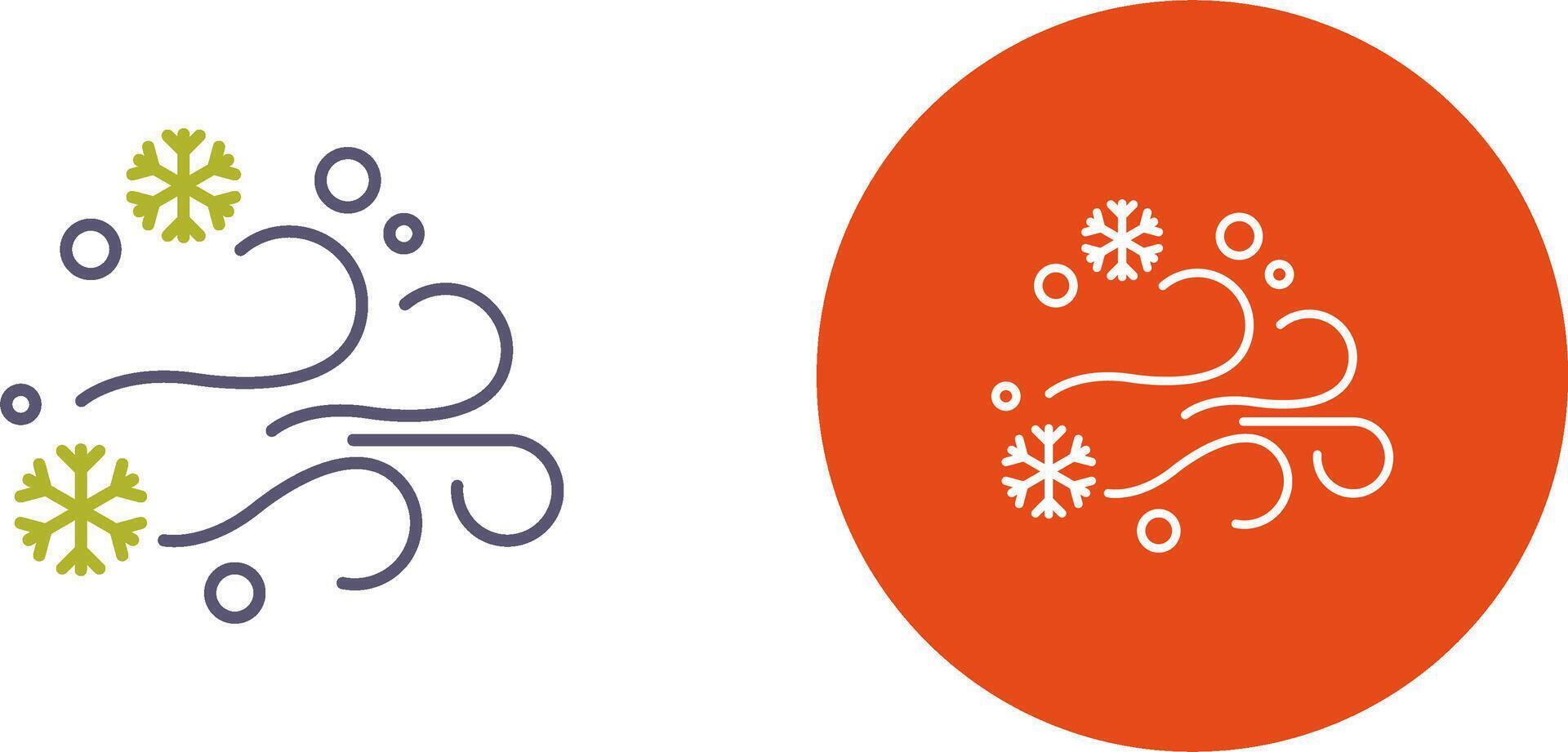 Blizzard Icon Design vector