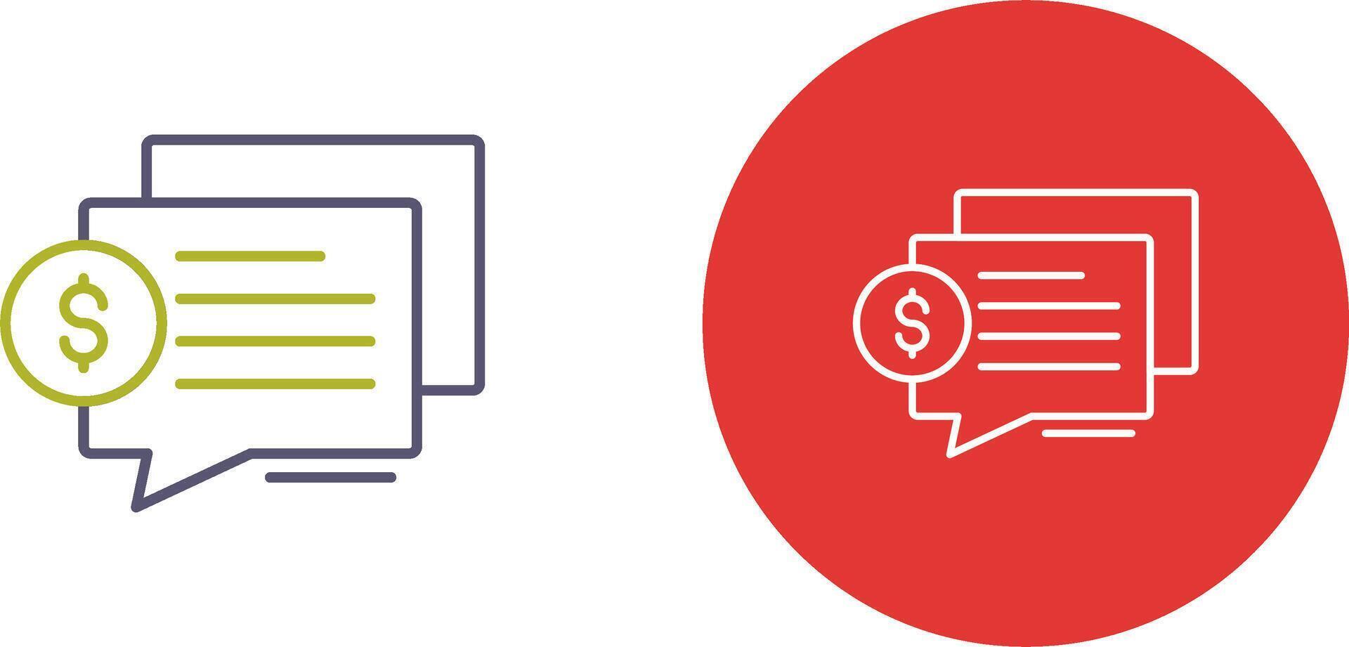 Dialog Icon Design vector