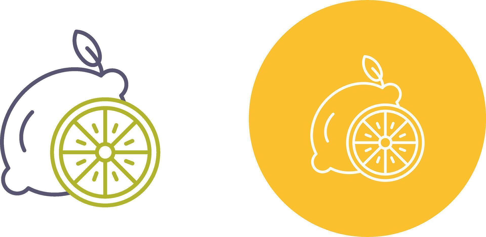 Lemon Icon Design vector