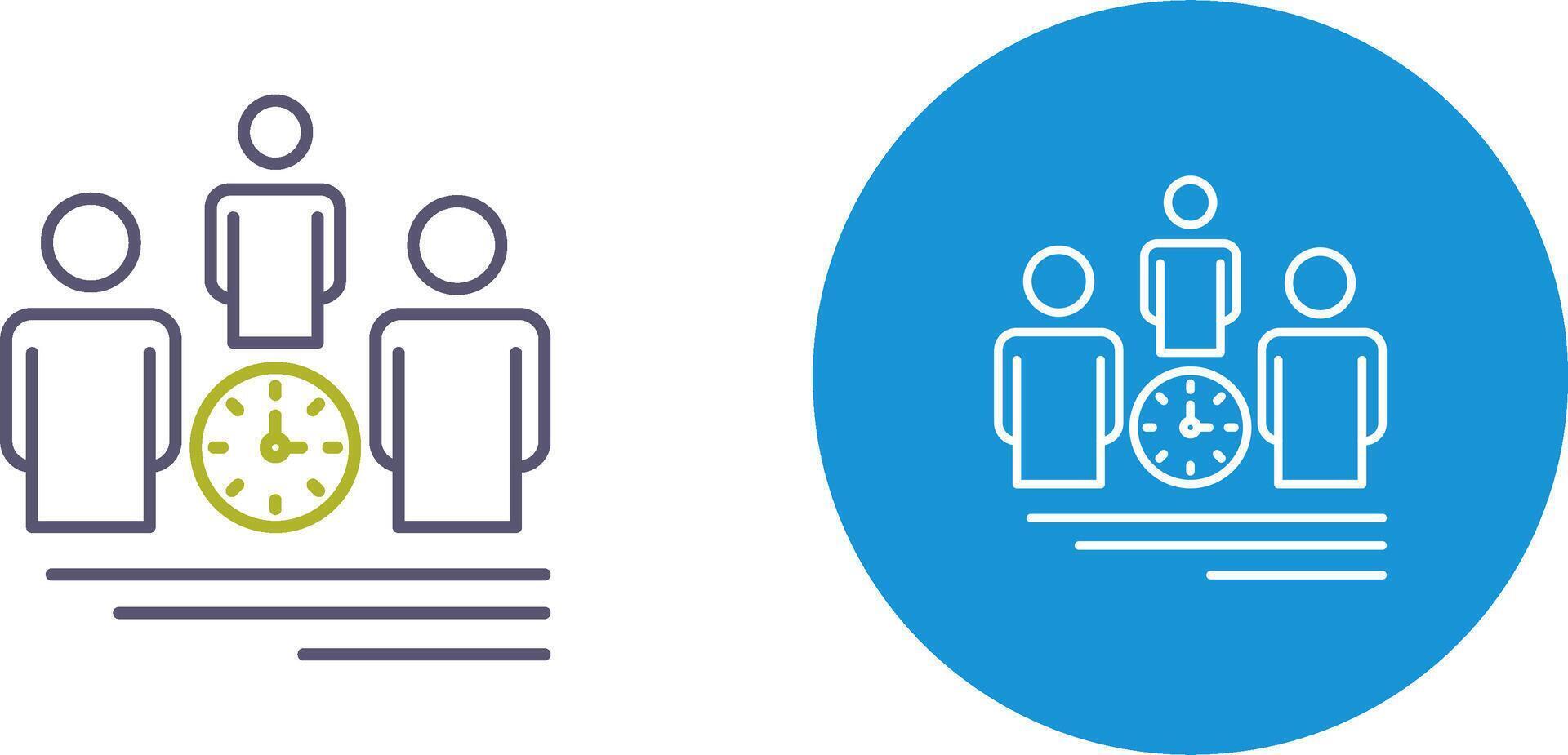 Team Management Icon Design vector