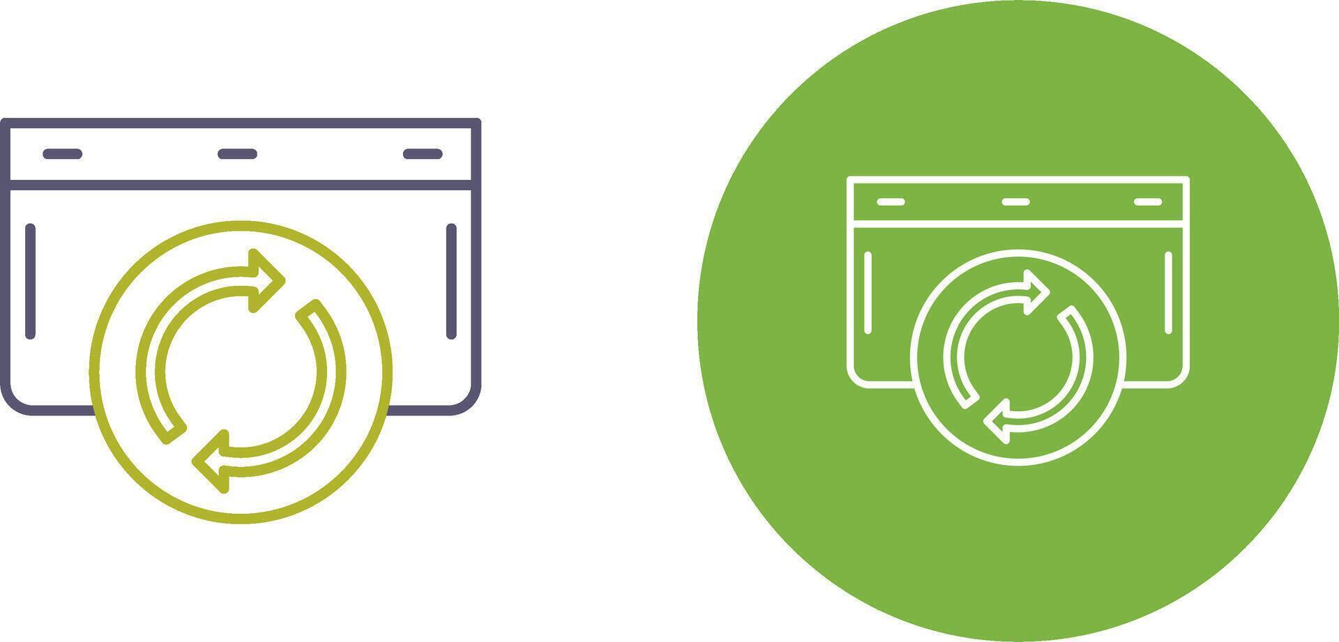 Refresh Icon Design vector